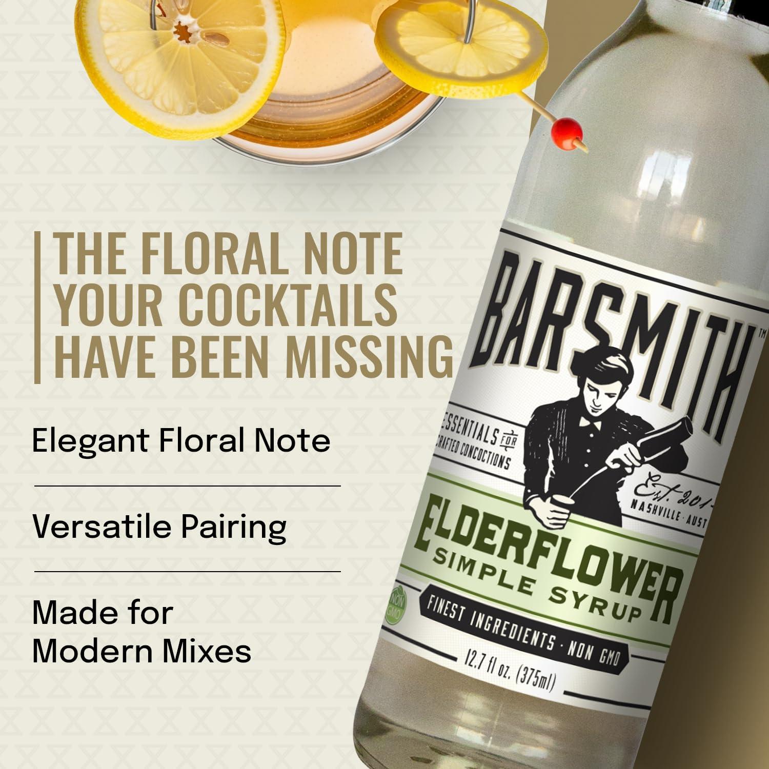 Jarabe Simple de Flor de Saúco Barsmith - 0.36L - Sin Gluten