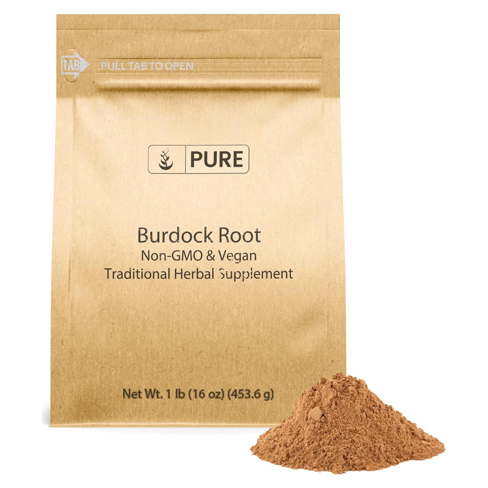 Extracto de Raíz de Bardana 454g Ingredientes Originales Puros