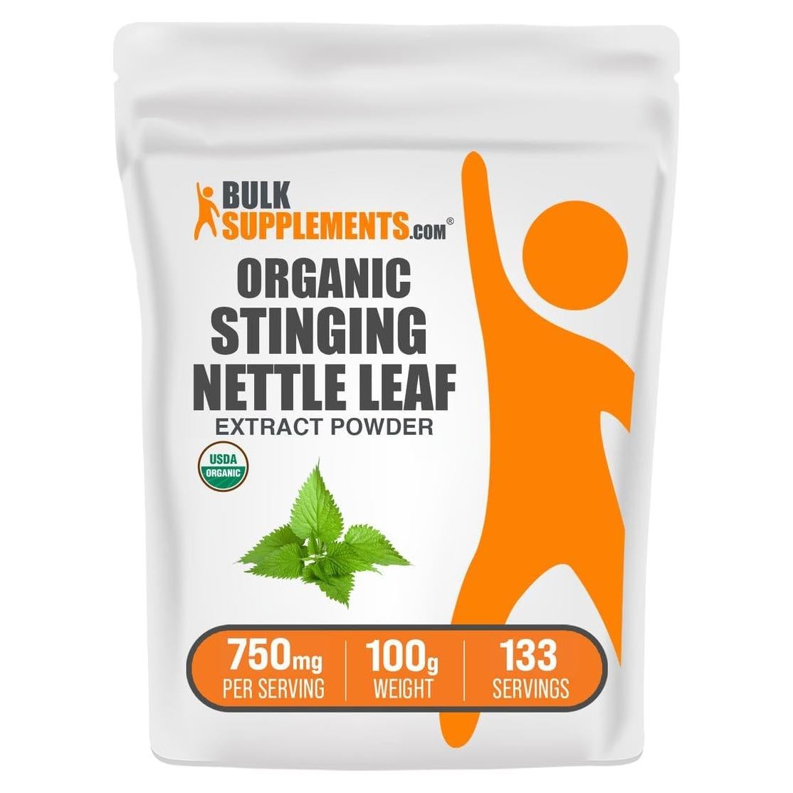 Extracto de Ortiga Orgánica en Polvo BulkSupplements 100g Vegano