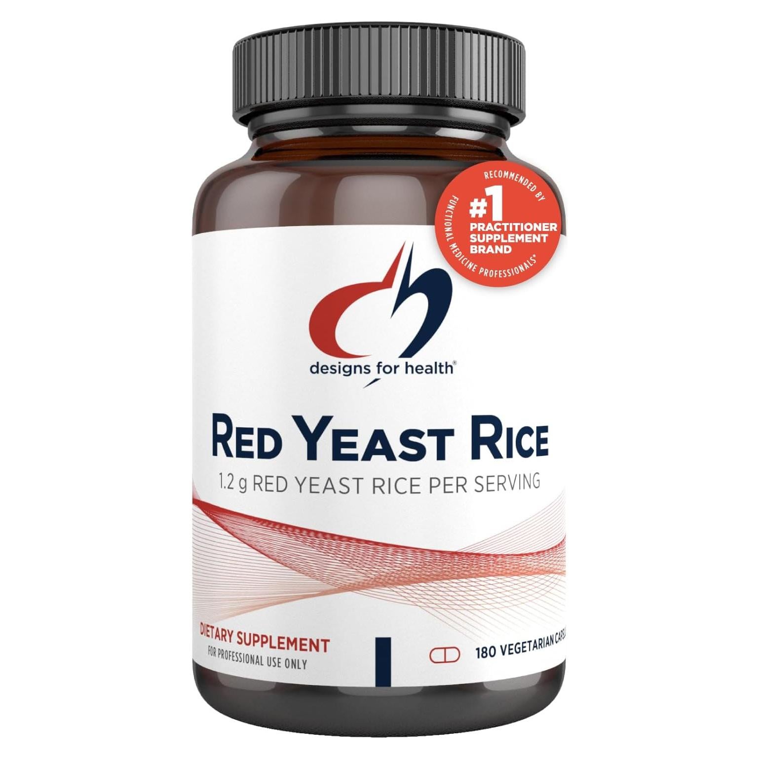 Cápsulas de Arroz Rojo Designs for Health 1200mg 180 Unidades