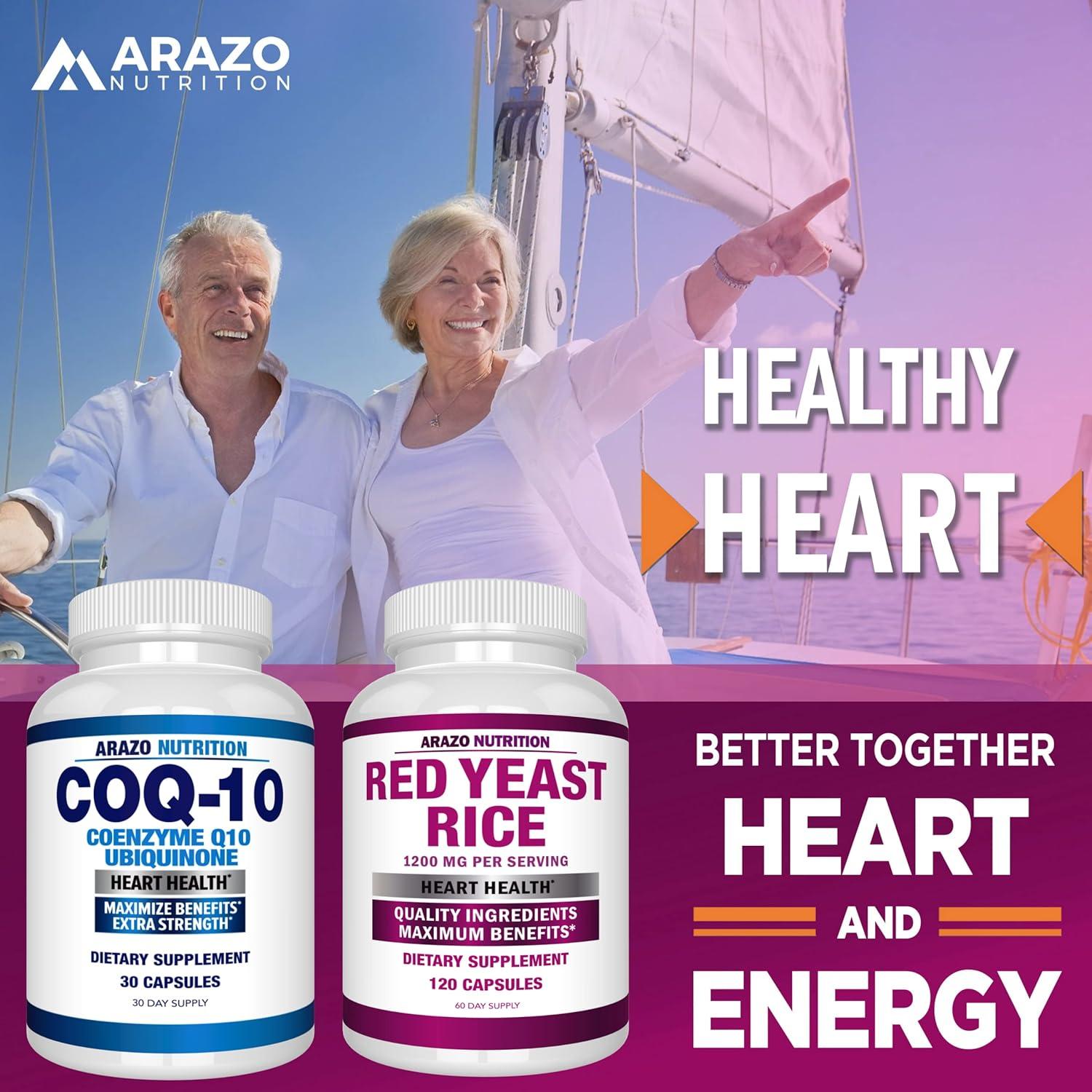 Extracto de Arroz Rojo Arazo Nutrition 1200 MG 120 Cápsulas
