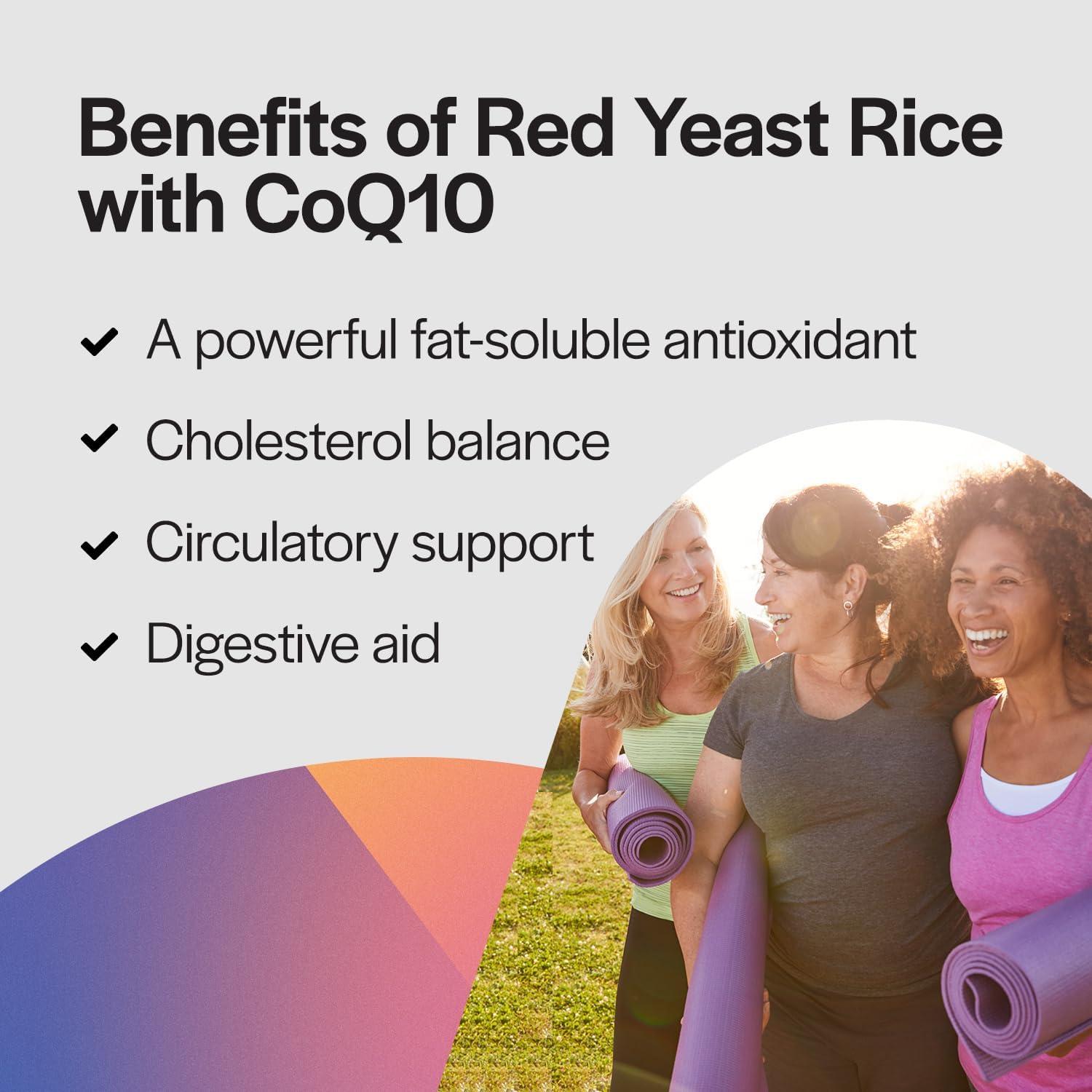 Suplemento Arroz de Levadura Roja PureFormulas 1200mg CoQ10 100mg