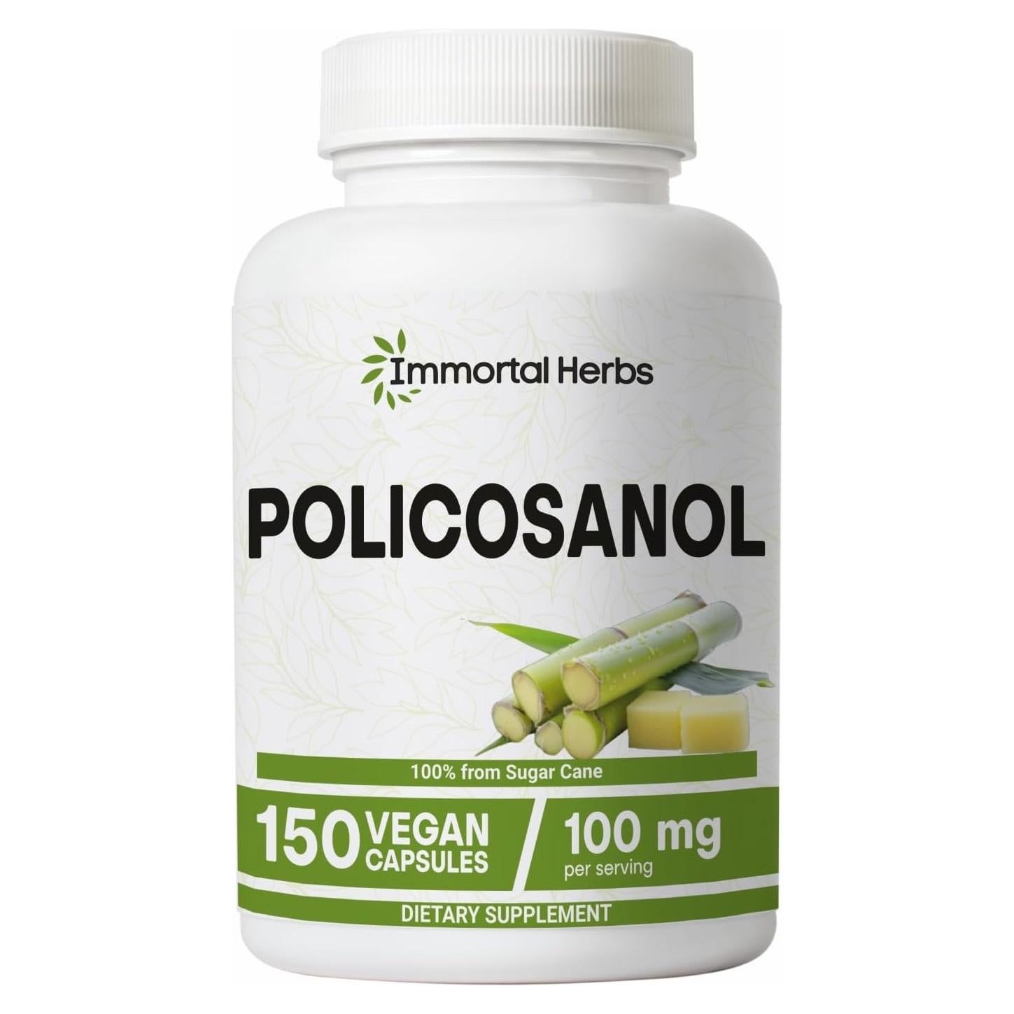 Cápsulas de Policosanol 100mg Immortal Herbs - 150 Píldoras