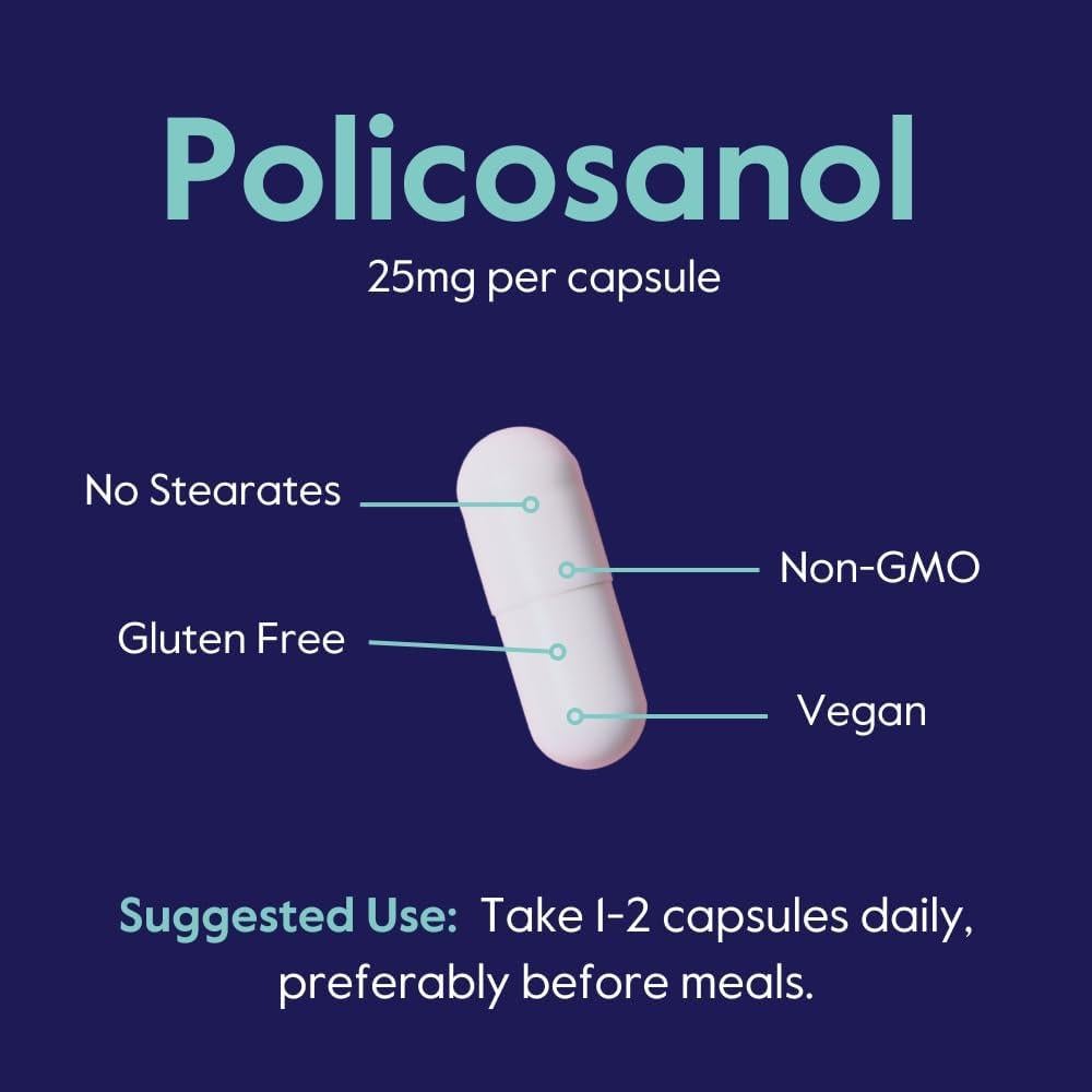 Bestvite Policosanol 25mg 180 Cápsulas Veganas Sin Gluten