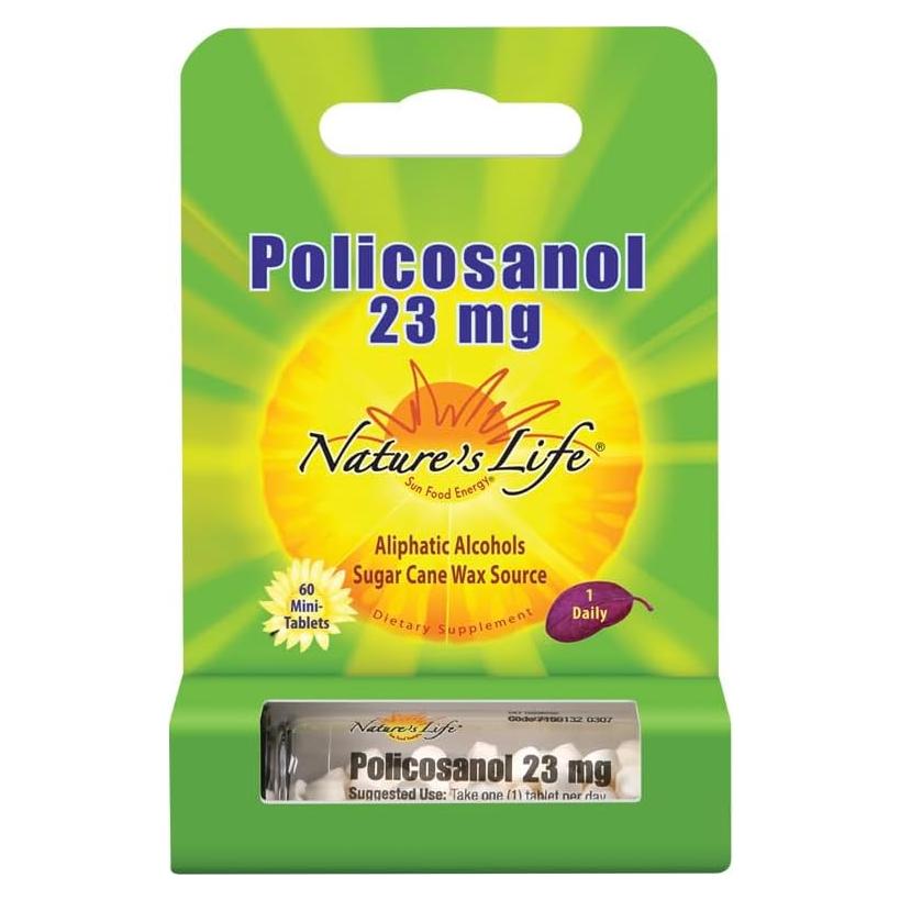 Policosanol 23mg Nature's Life | Salud Cardiovascular 60 Tabletas