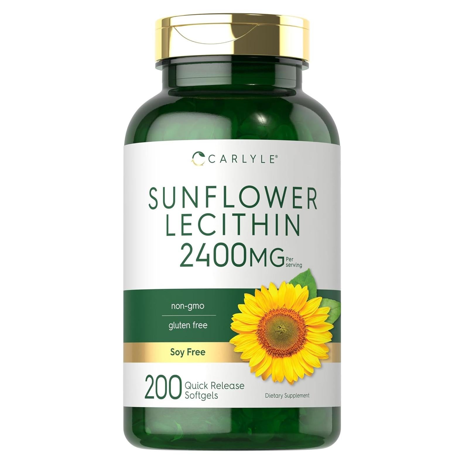 Cápsulas de Lecitina de Girasol Carlyle 2400mg 200 Unidades