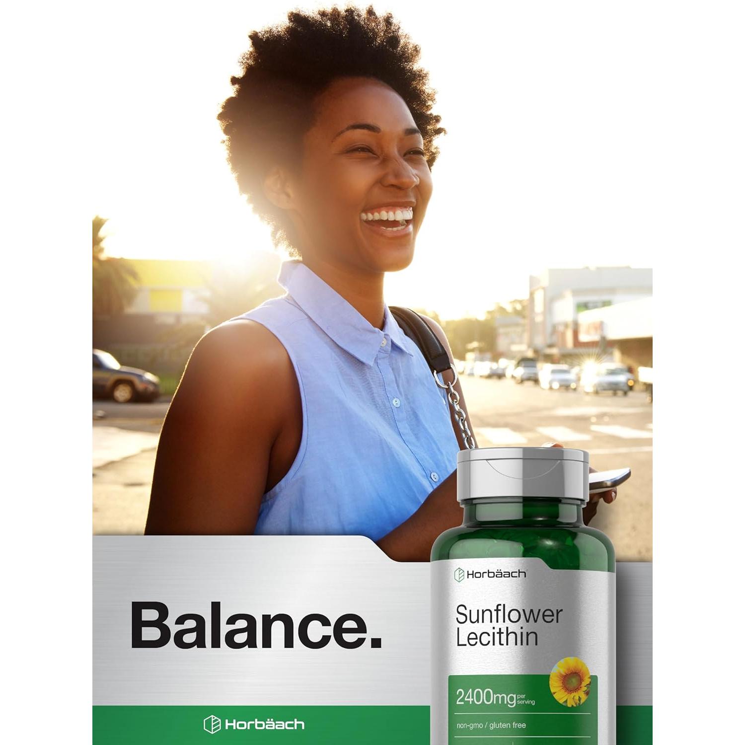 Cápsulas de Lecitina de Girasol Horbaach 2400mg 60 Píldoras