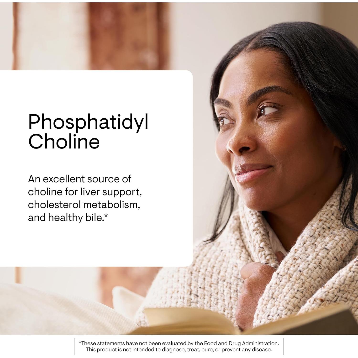 Colina Fosfatidil Thorne - 60 Gelcaps - Soporte Hepático