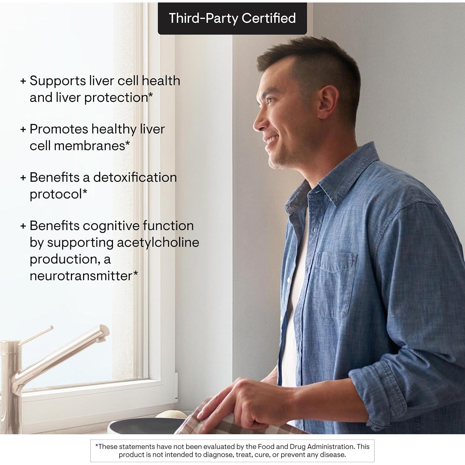 Colina Fosfatidil Thorne - 60 Gelcaps - Soporte Hepático