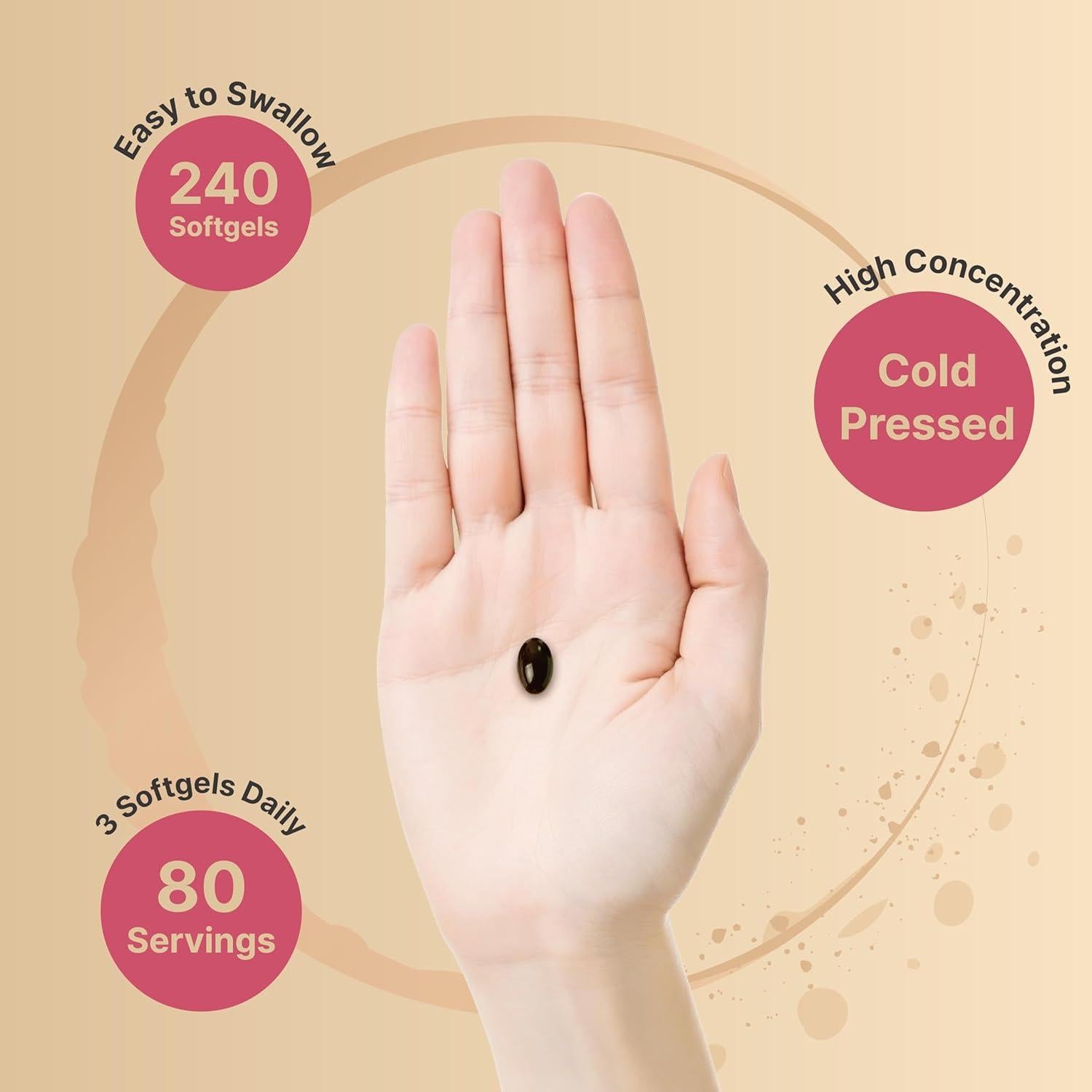 Lecitina de Girasol NatureBell 240 Gelatinas 2400mg Sin Soja