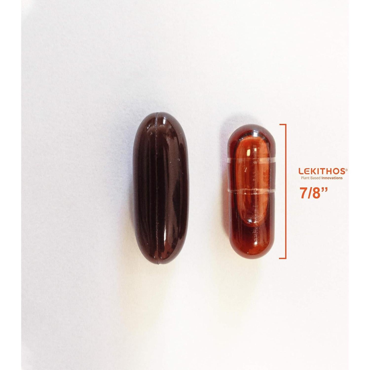 Lecitina de Girasol 100% Natural Lekithos 1600mg 120 Cápsulas