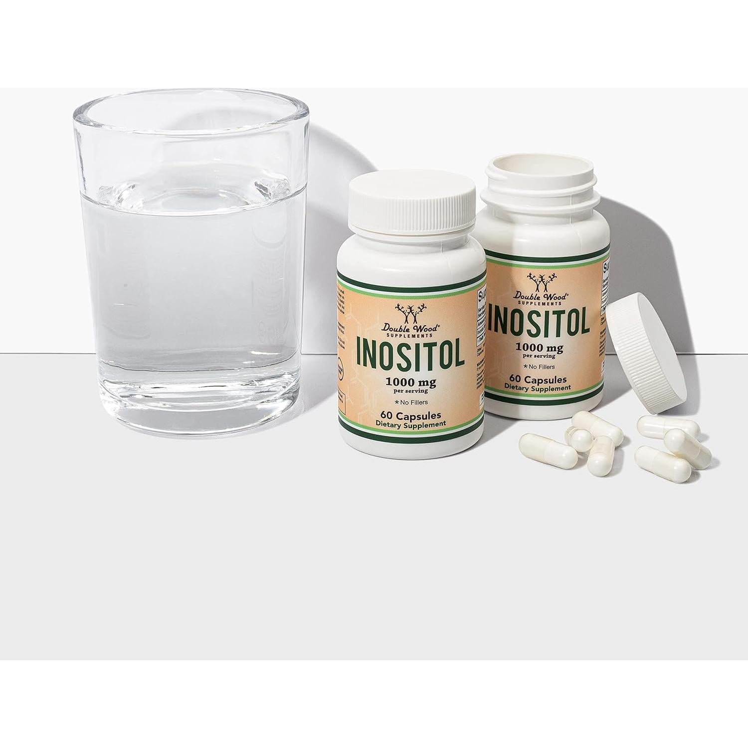 Cápsulas de Inositol 1000mg Double Wood - Salud Mujeres 60 Unidades