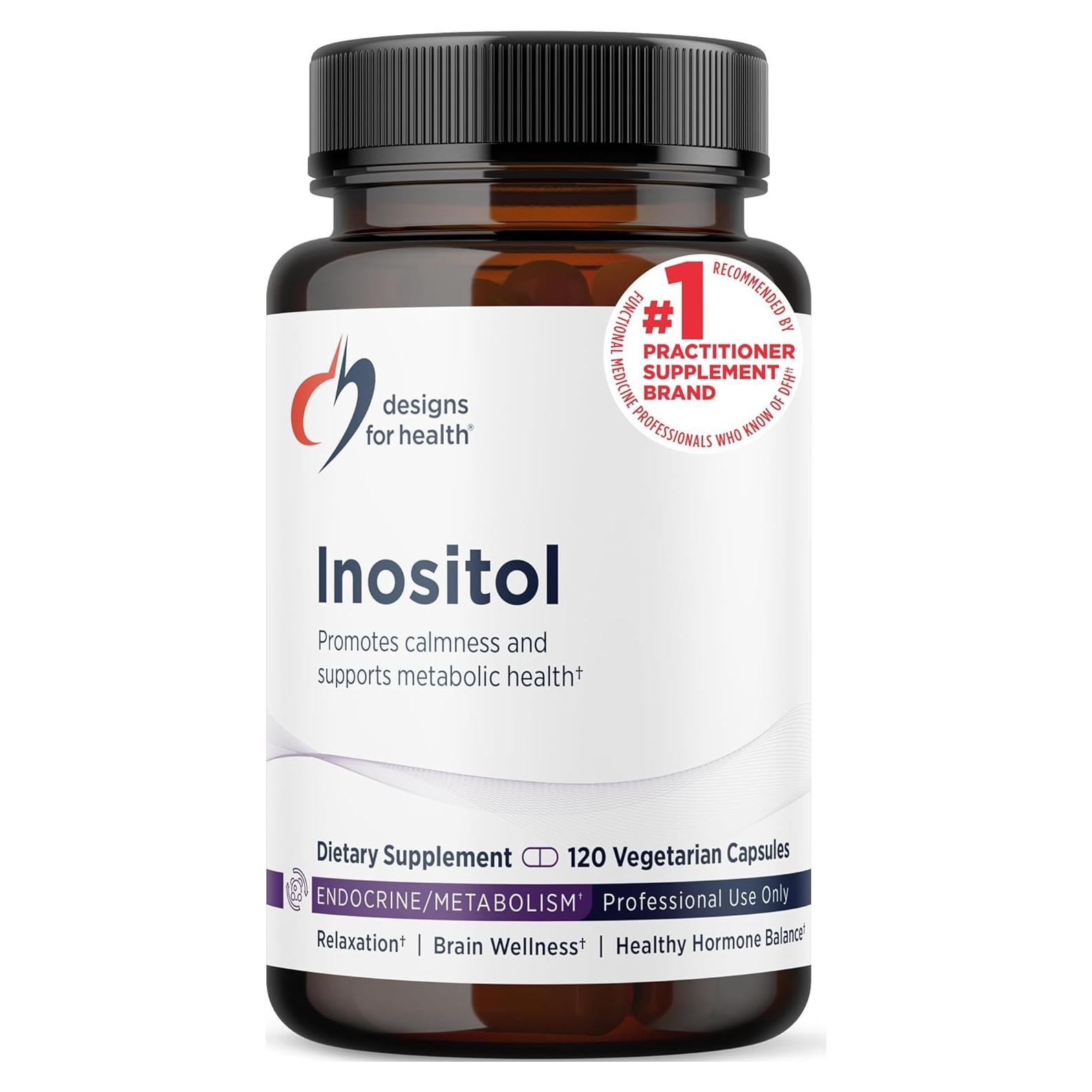 Cápsulas de Inositol Designs for Health 900mg - 120 Unidades