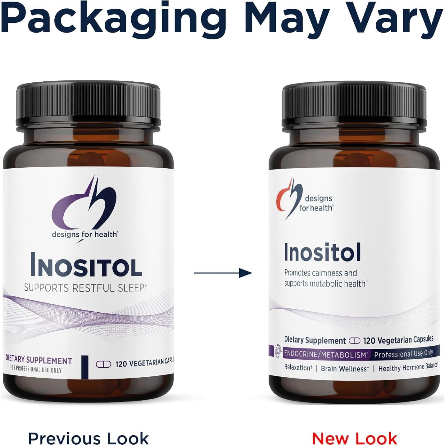 Cápsulas de Inositol Designs for Health 900mg - 120 Unidades