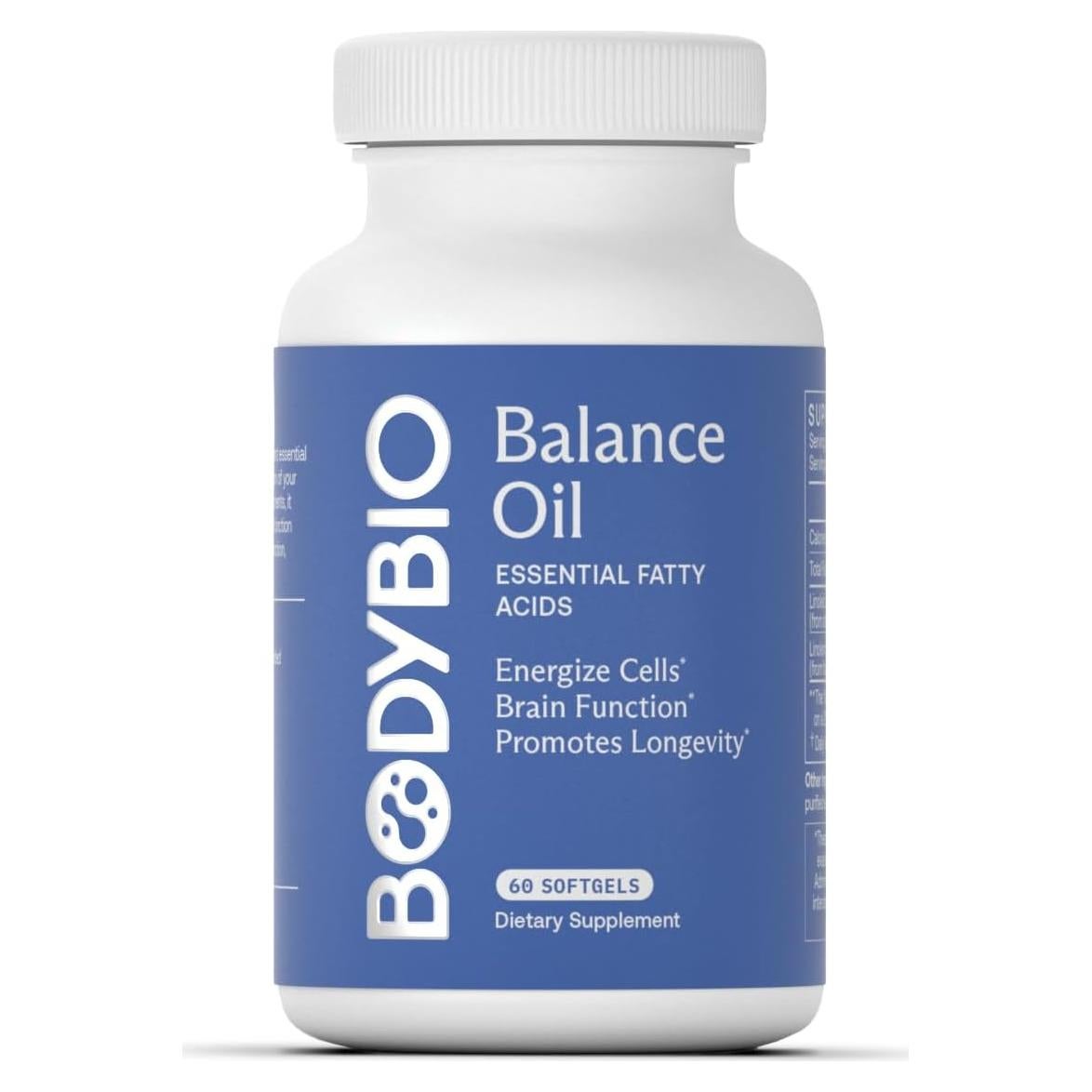 Aceite Balance BodyBio - Omega 3 y 6 Prensados en Frío 60ml