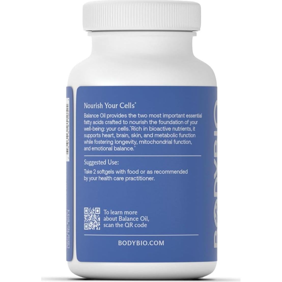 Aceite Balance BodyBio - Omega 3 y 6 Prensados en Frío 60ml