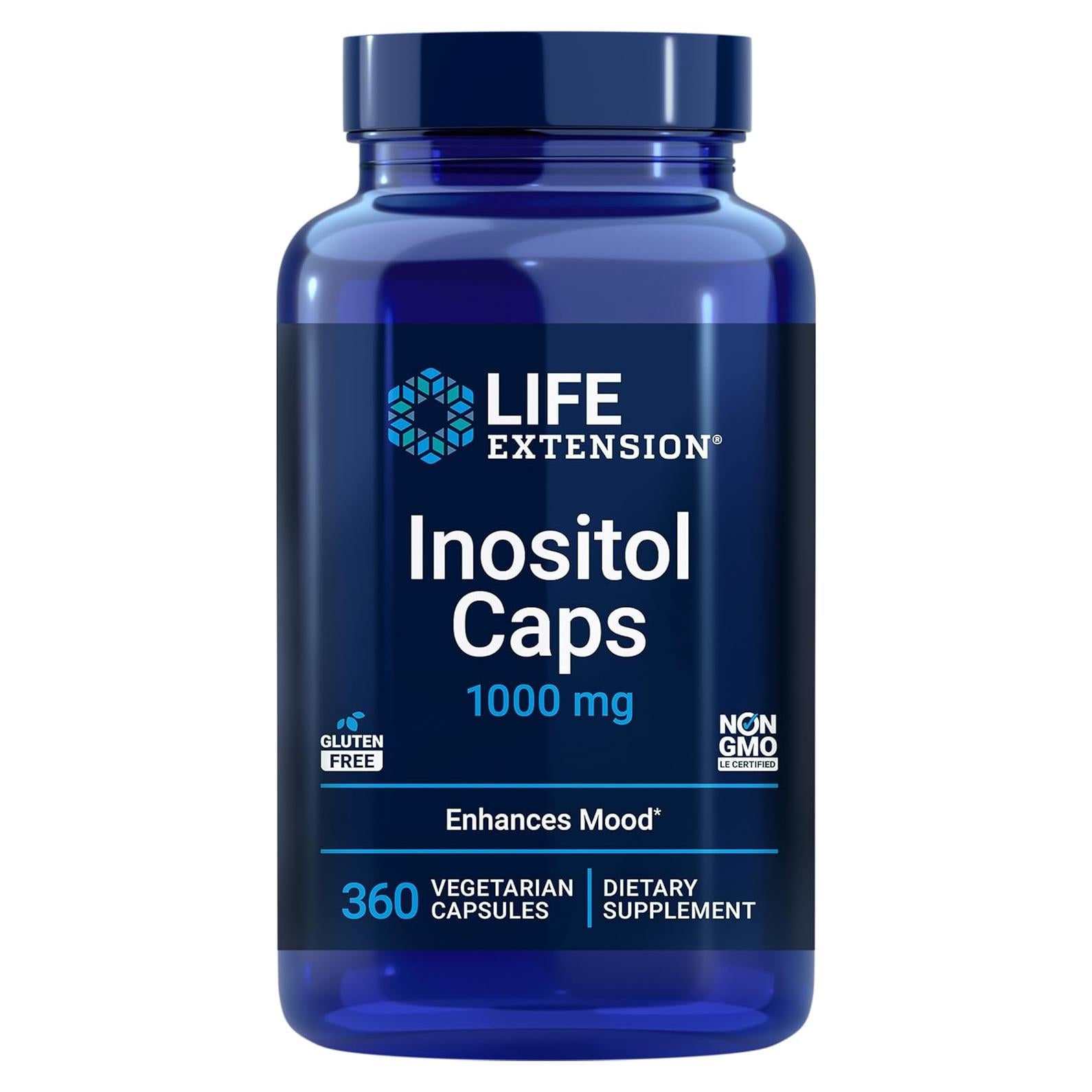 Cápsulas de Inositol Life Extension 1000 mg - 360 Unidades