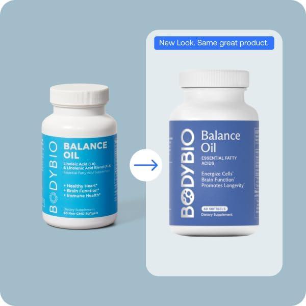 Aceite Balance BodyBio 180ml - Omega 3 y 6 Prensados en Frío