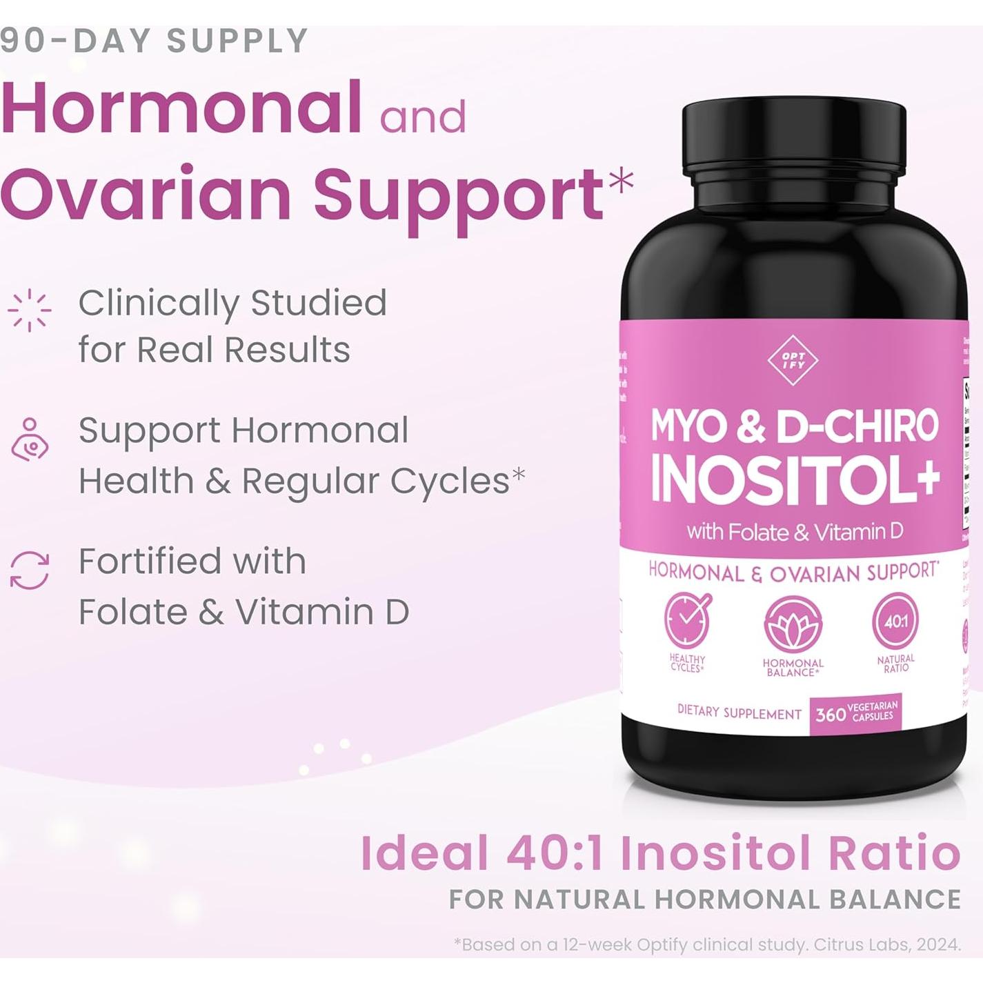 Suplemento de Inositol Optify 360 Cápsulas - Equilibrio Hormonal