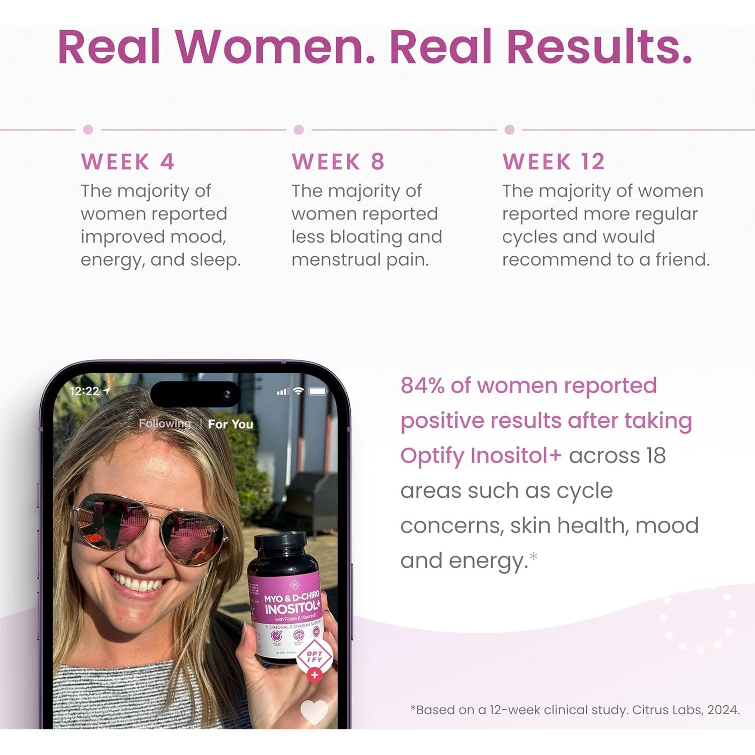 Suplemento de Inositol Optify 360 Cápsulas - Equilibrio Hormonal