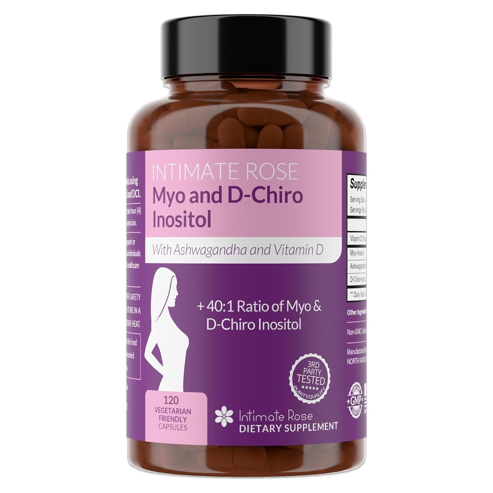 Suplemento de Inositol Intimate Rose 40:1 - 30 Cápsulas