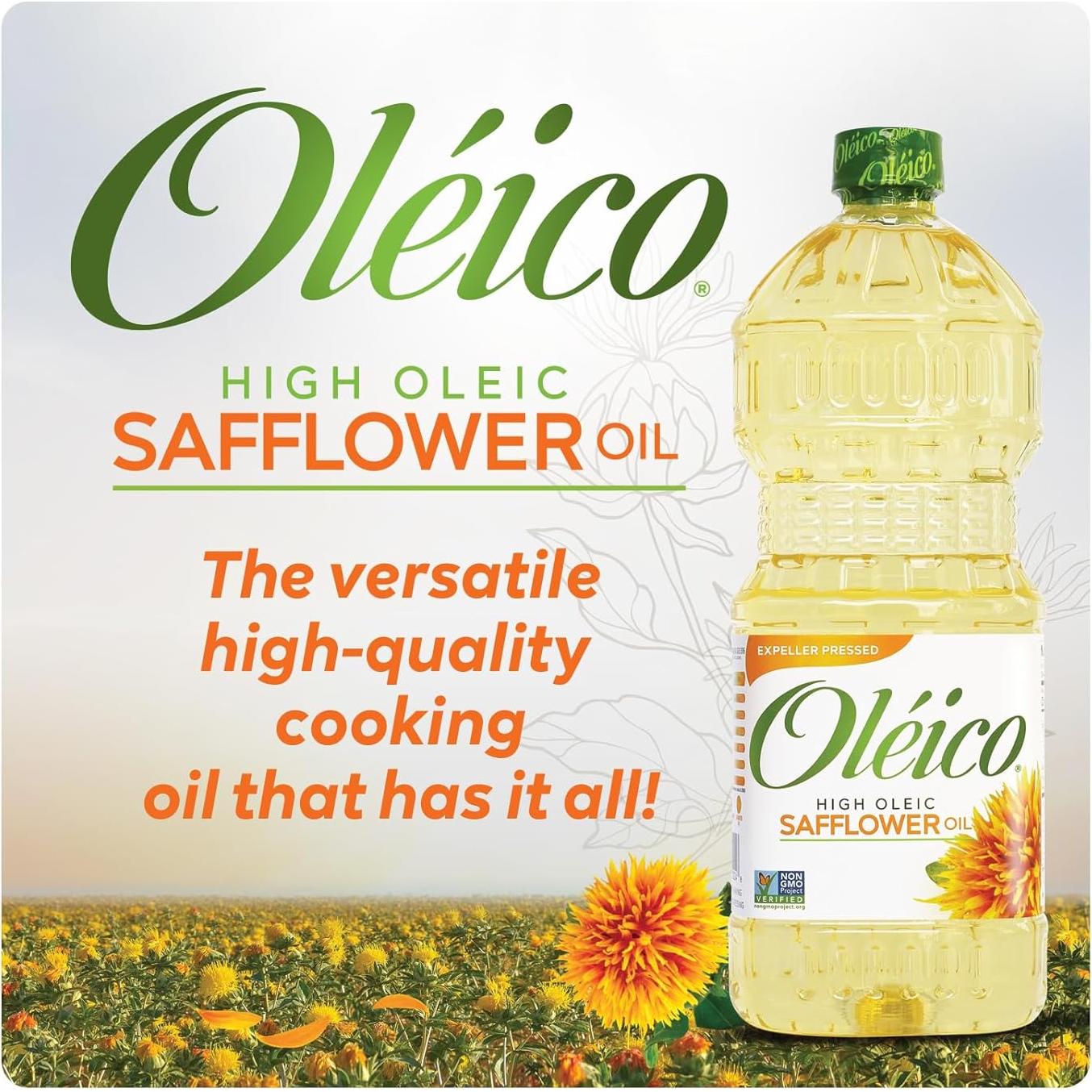 Aceite de Cártamo Oleico 955 ml - Prensado en Frío, Kosher