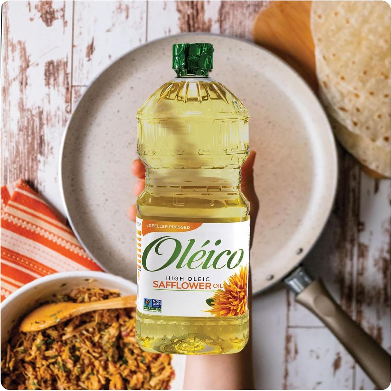 Aceite de Cártamo Oleico 955 ml - Prensado en Frío, Kosher