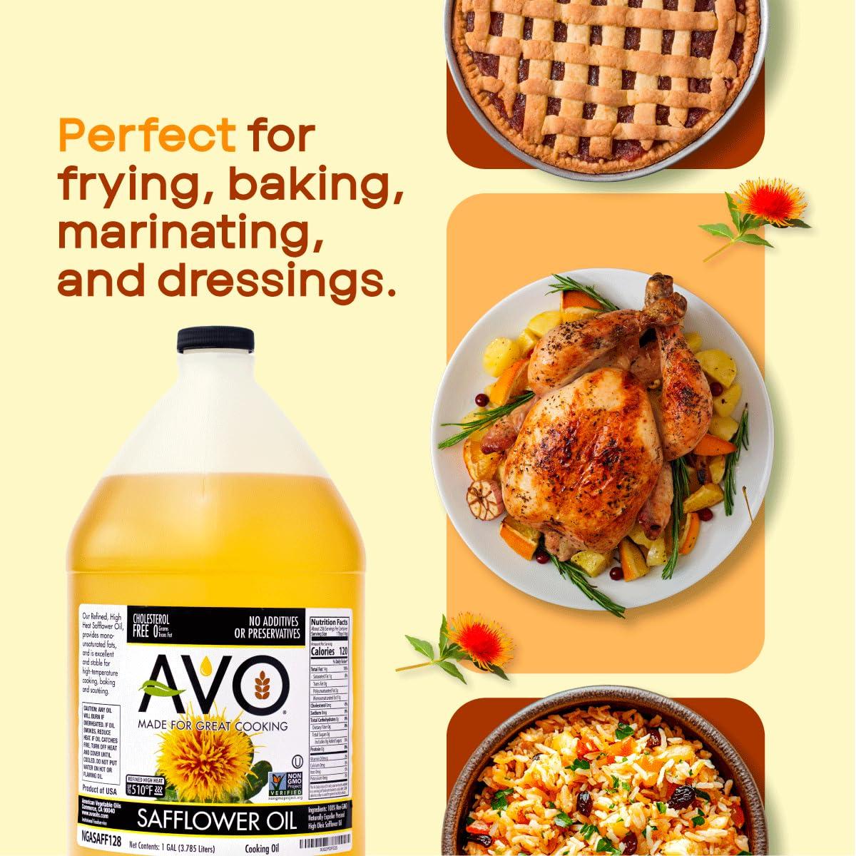 Aceite de Cártamo AVO Orgánico 3.79L Sin OGM