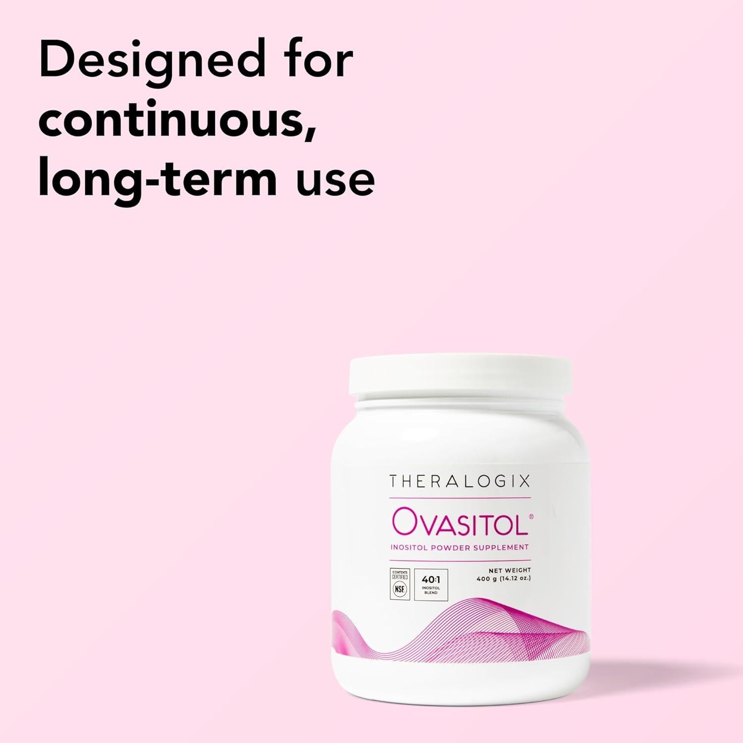 Theralogix Ovasitol Polvo de Inositol 400 g - 180 Porciones