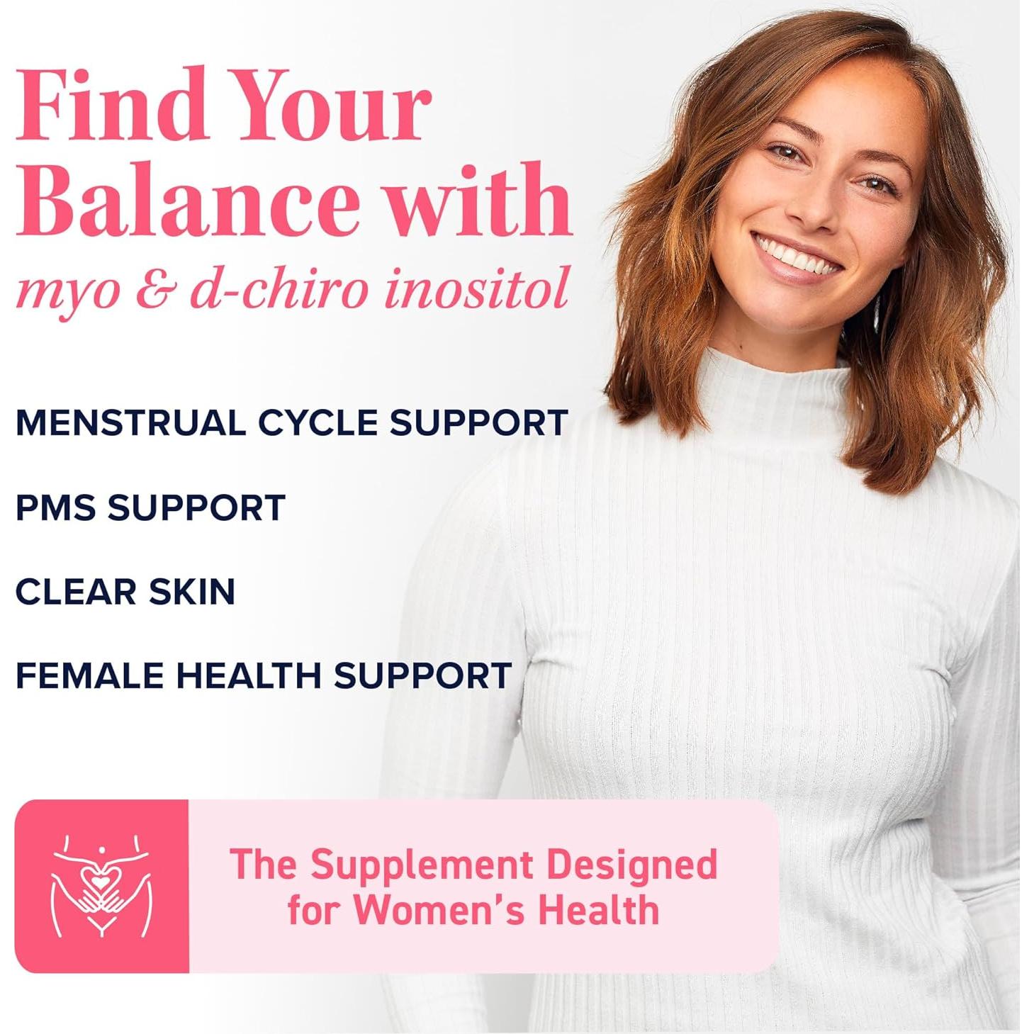 Myo-Inositol y D-Chiro Inositol 120 Cápsulas - Equilibrio Hormonal