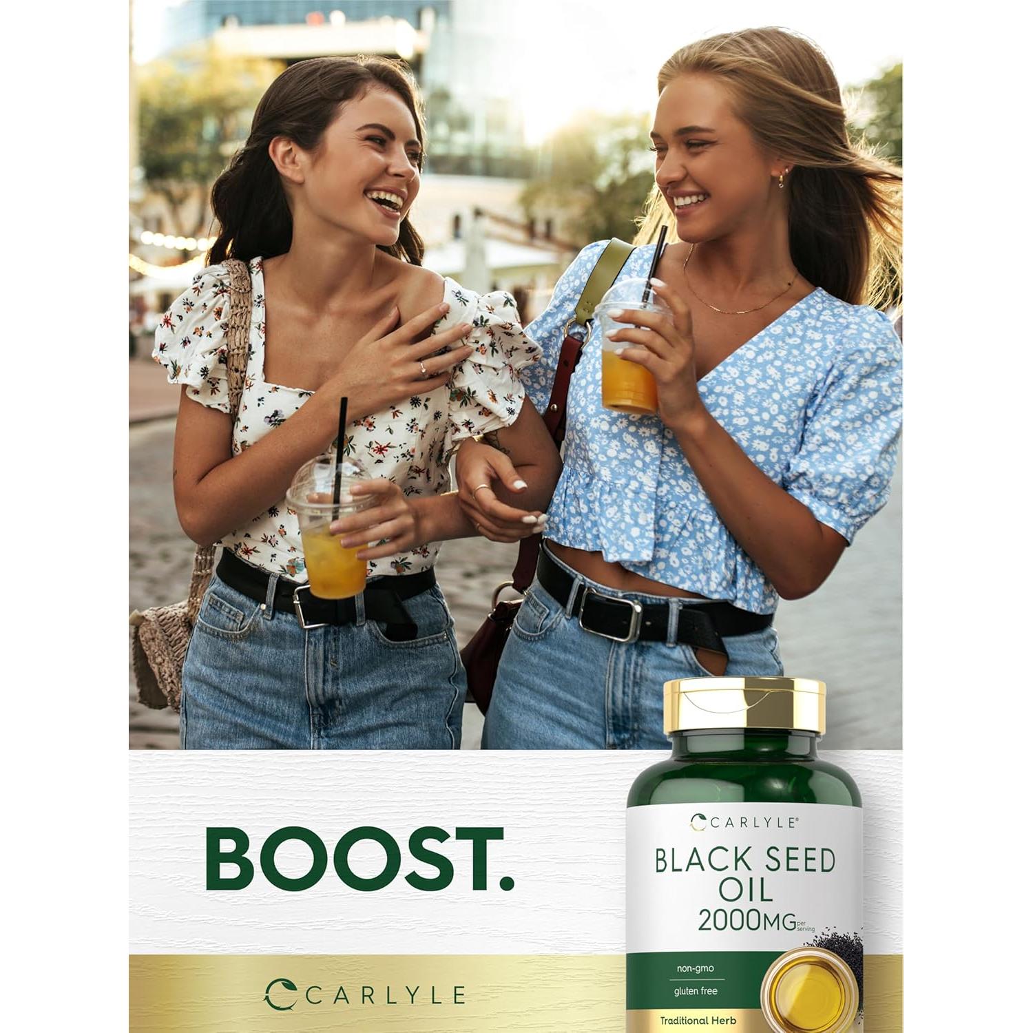 Cápsulas de Gel Blando Carlyle Aceite de Semilla Negra 2000mg