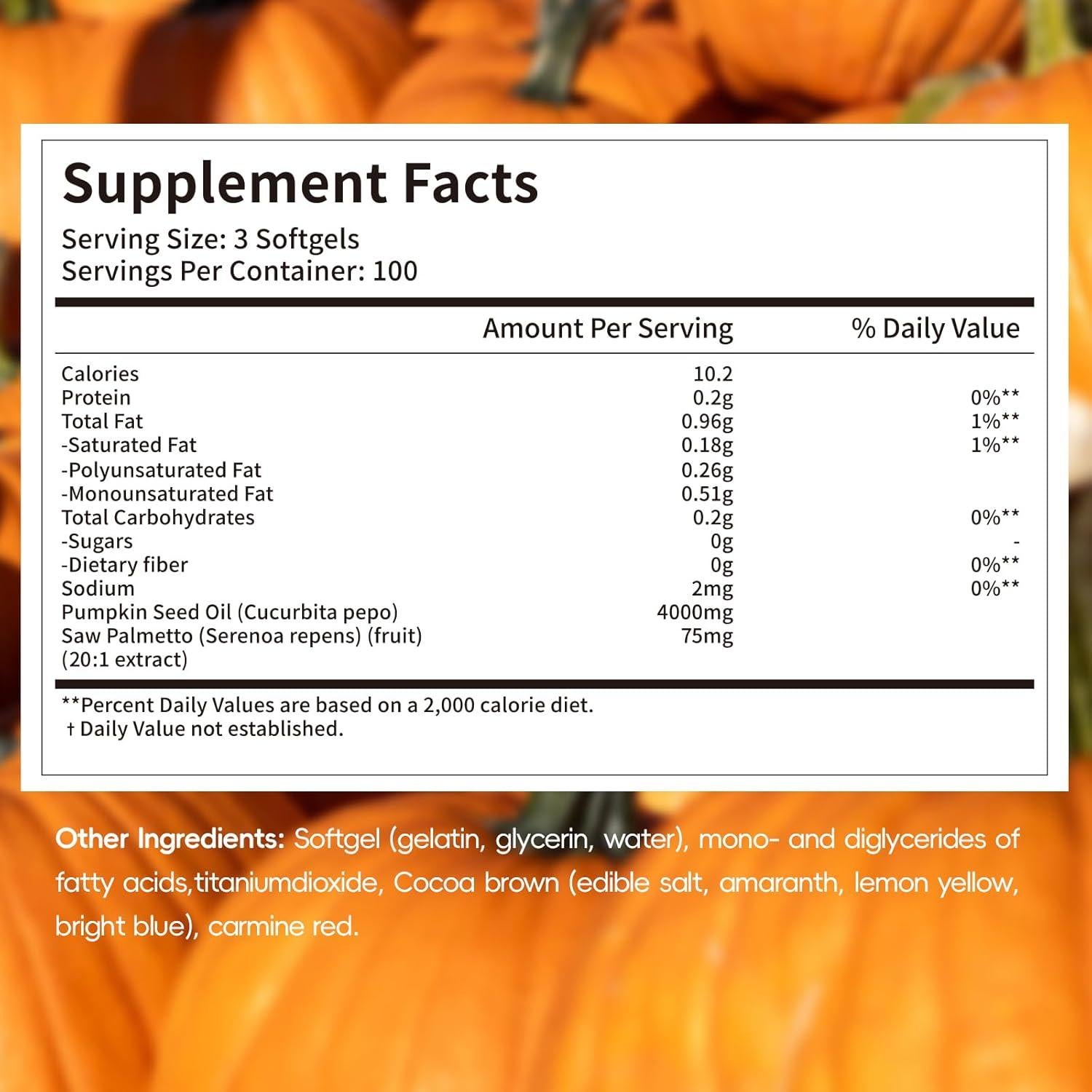 Aceite de Semilla de Calabaza 4000mg OOUUEEOO 300 Cápsulas