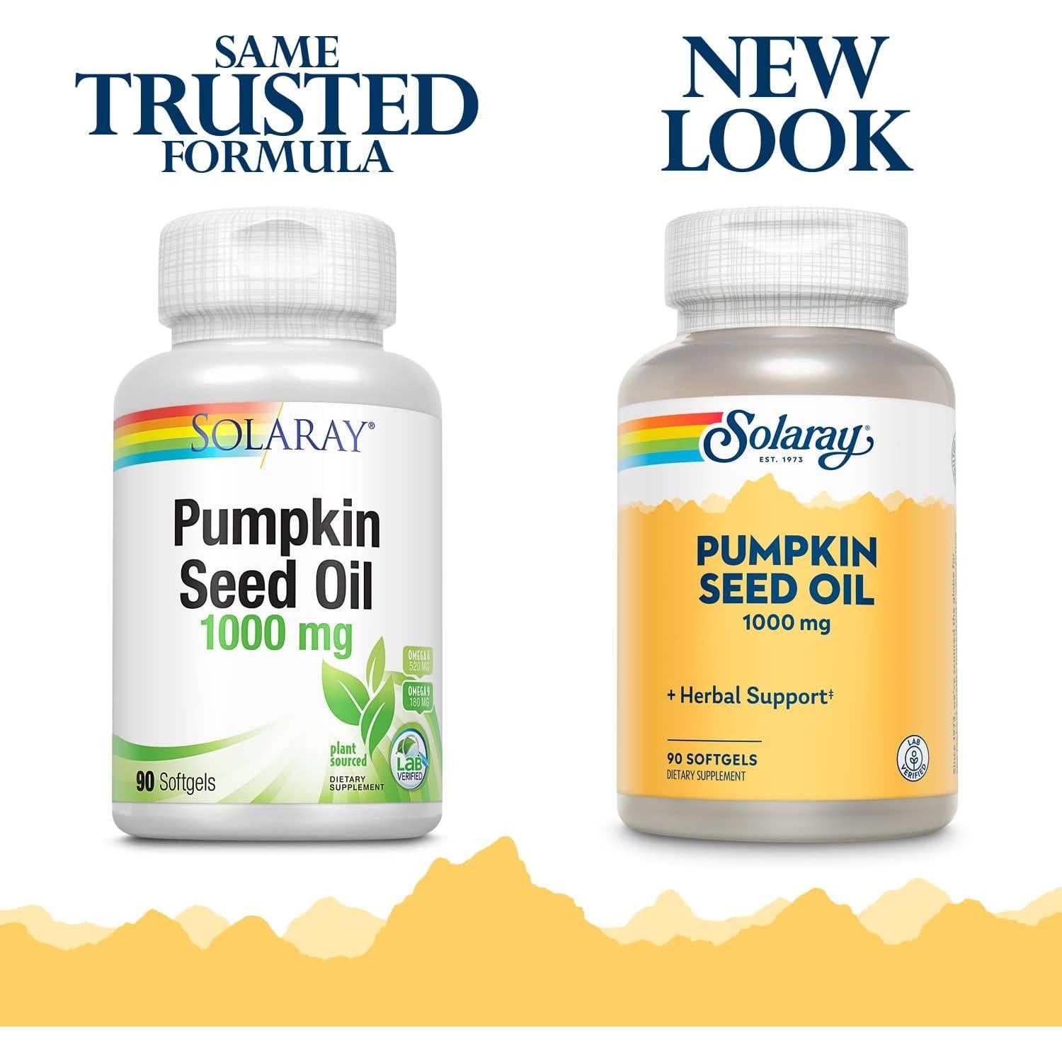 Aceite de Semilla de Calabaza Solaray 1000 mg - Omega 6 y 9