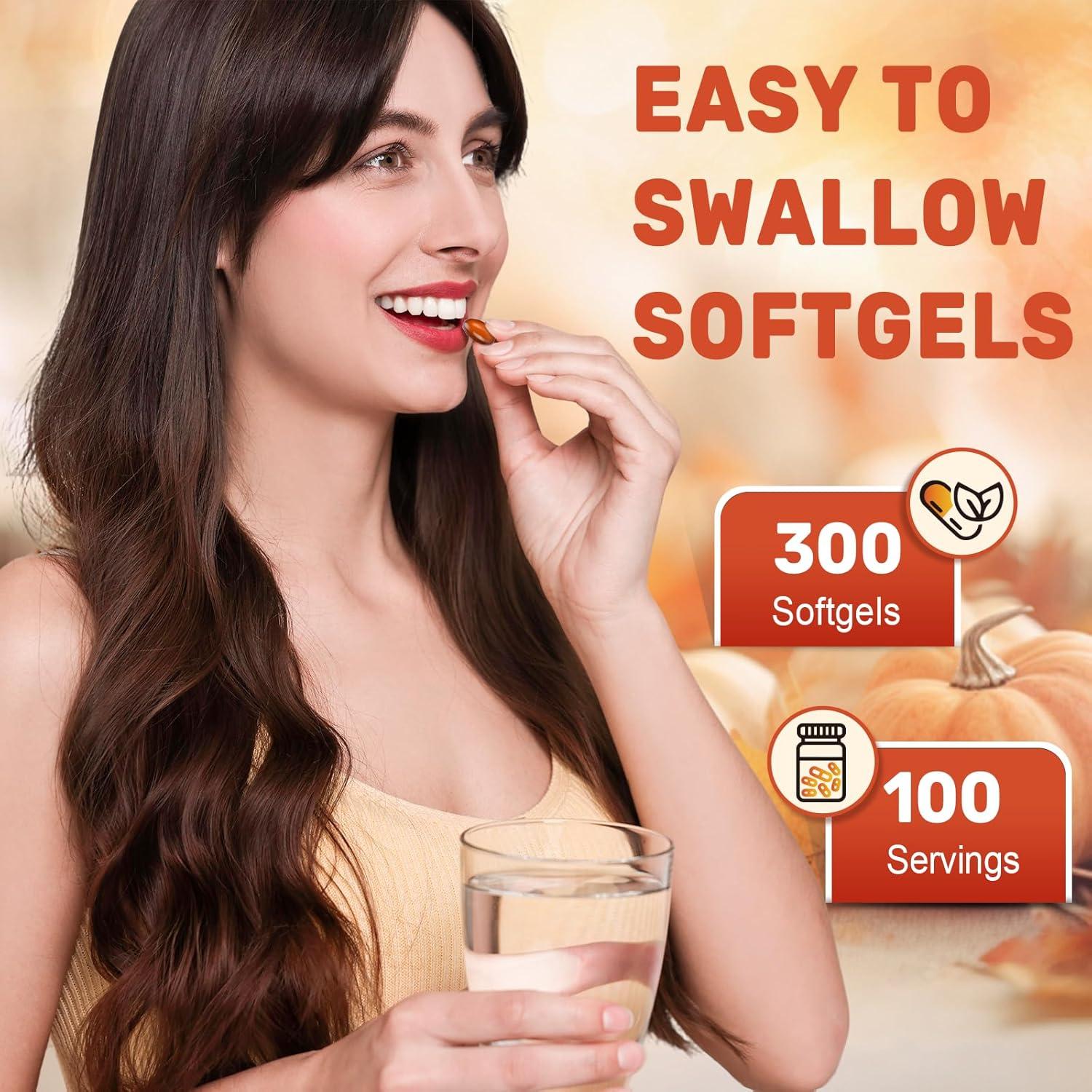 Cápsulas de Aceite de Semilla de Calabaza SCOLA 3200mg 300 Gelatinas