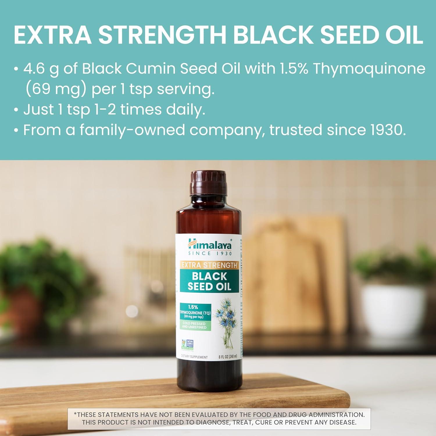 Aceite de Semilla Negra Himalaya 227 g, 1.5% Timoquinona