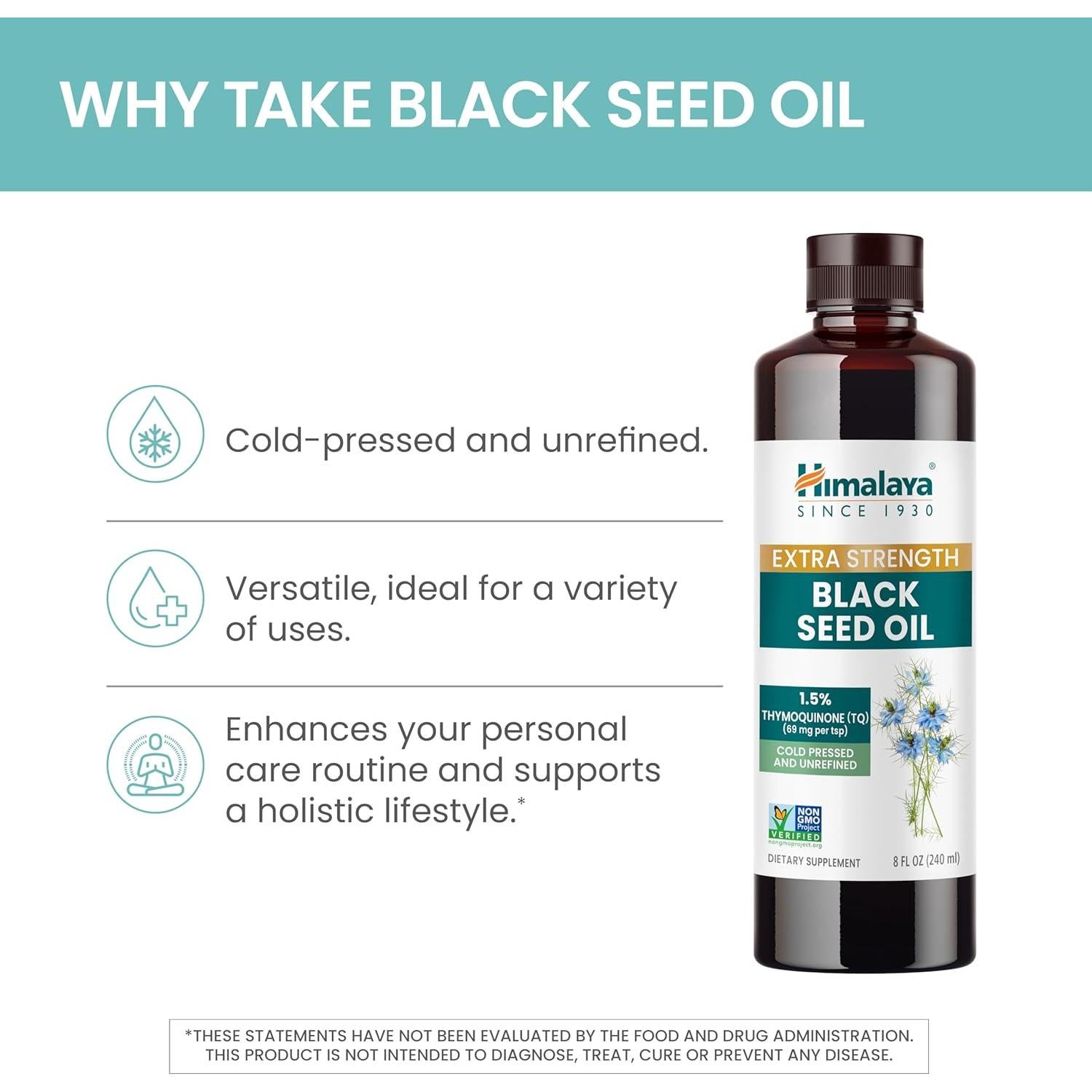 Aceite de Semilla Negra Himalaya 227 g, 1.5% Timoquinona