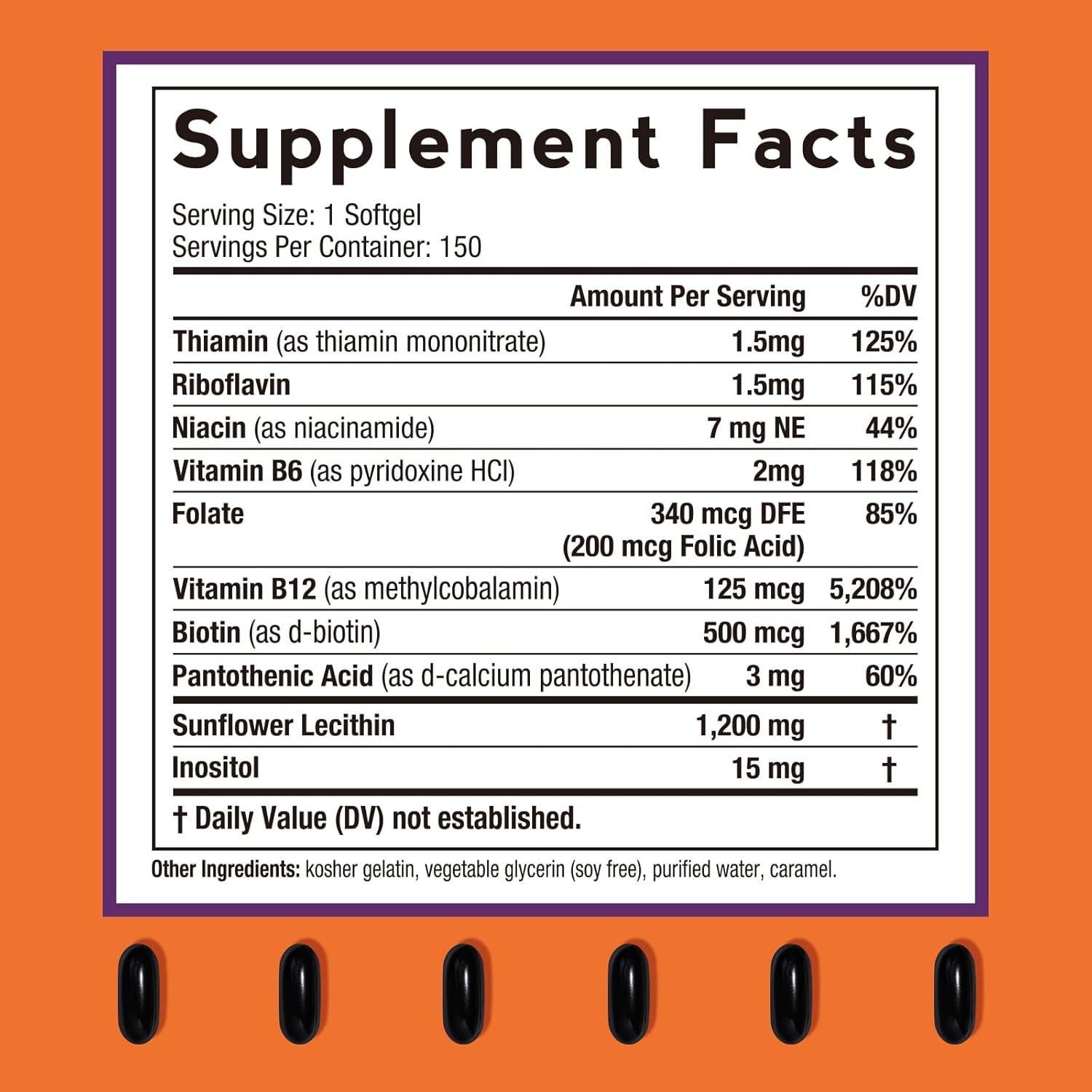 Lecitina de Girasol 1200 mg Recetas del Doctor 150 Cápsulas