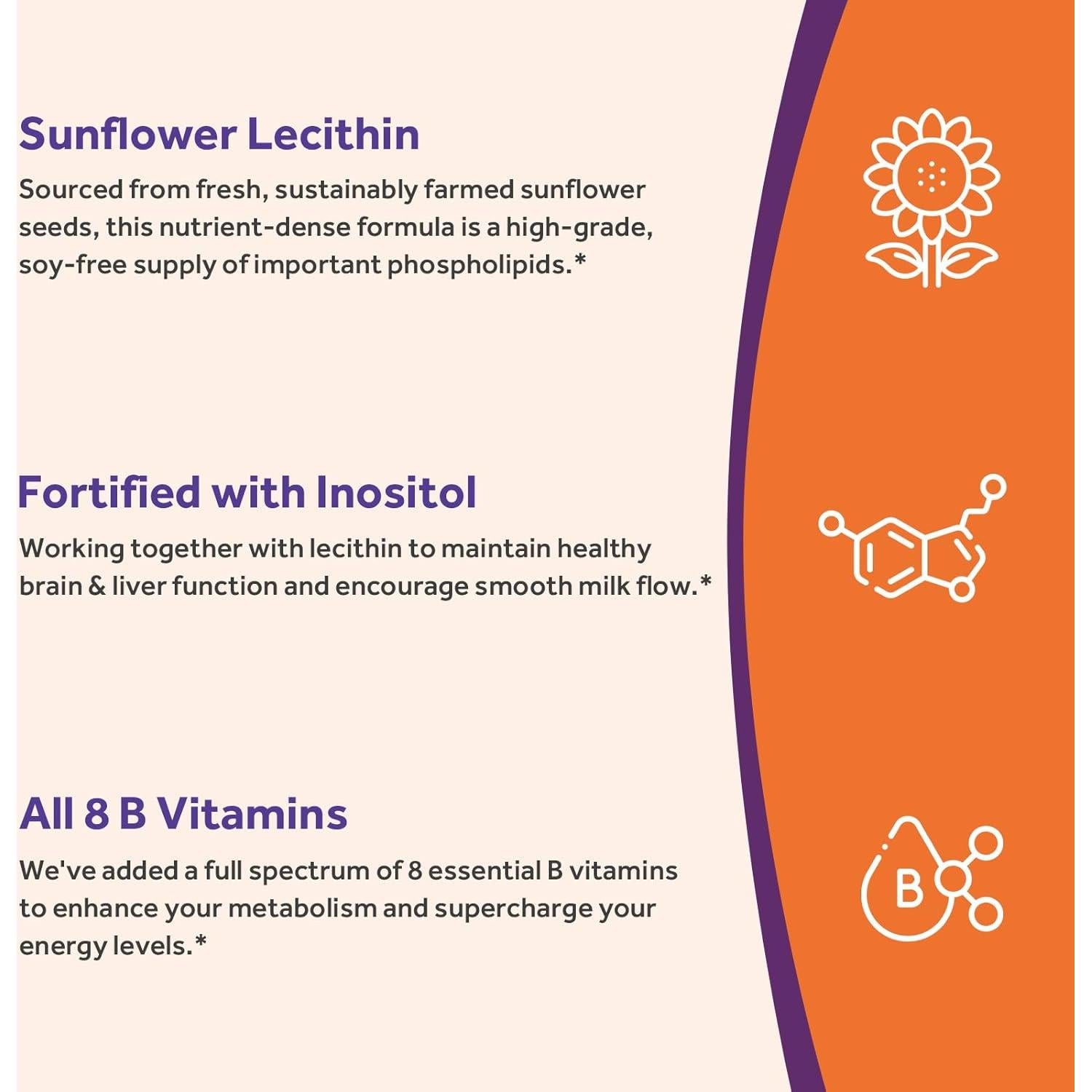 Lecitina de Girasol 1200 mg Recetas del Doctor 150 Cápsulas