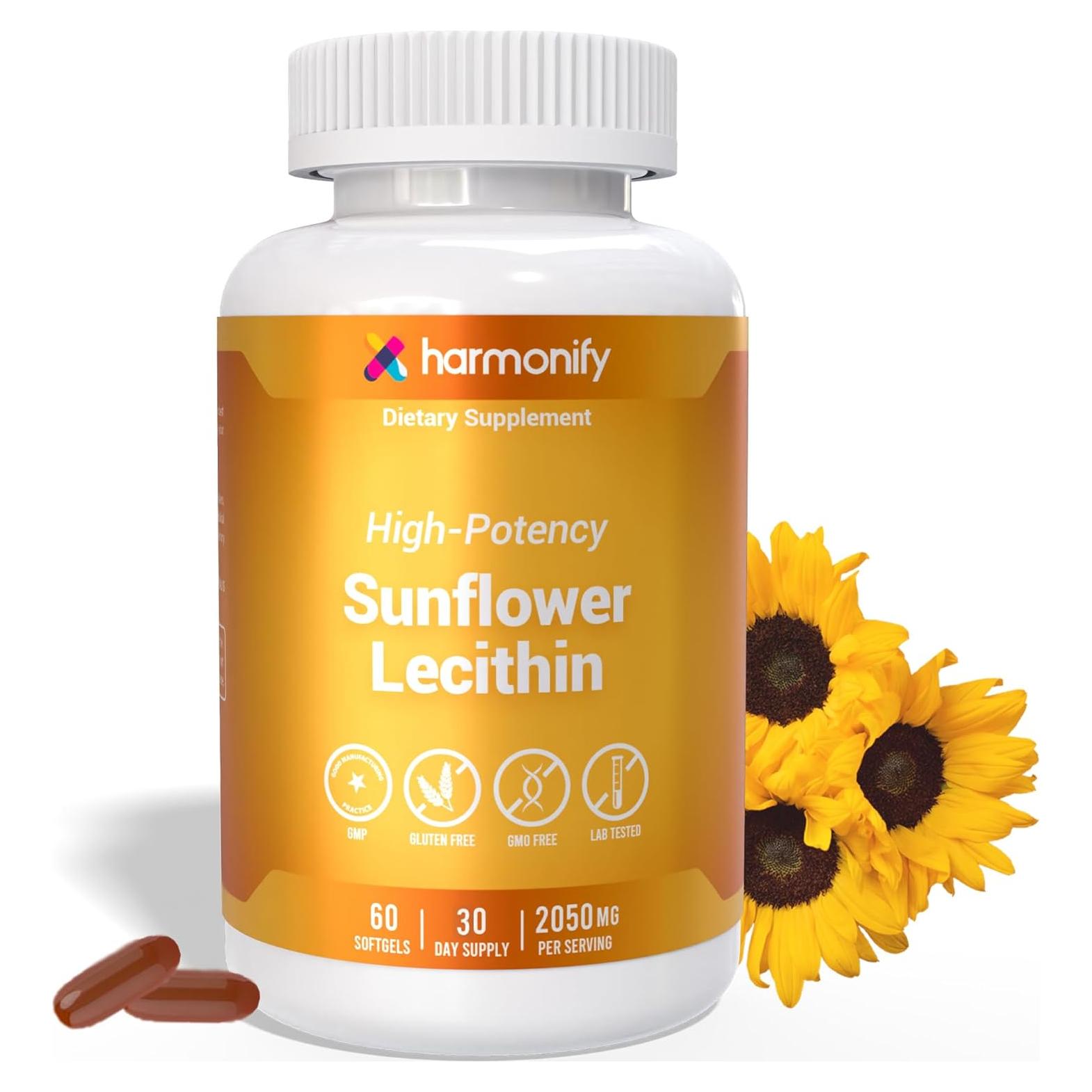 Suplemento Lecitina de Girasol HARMONIFY 2050 mg 60 Cápsulas