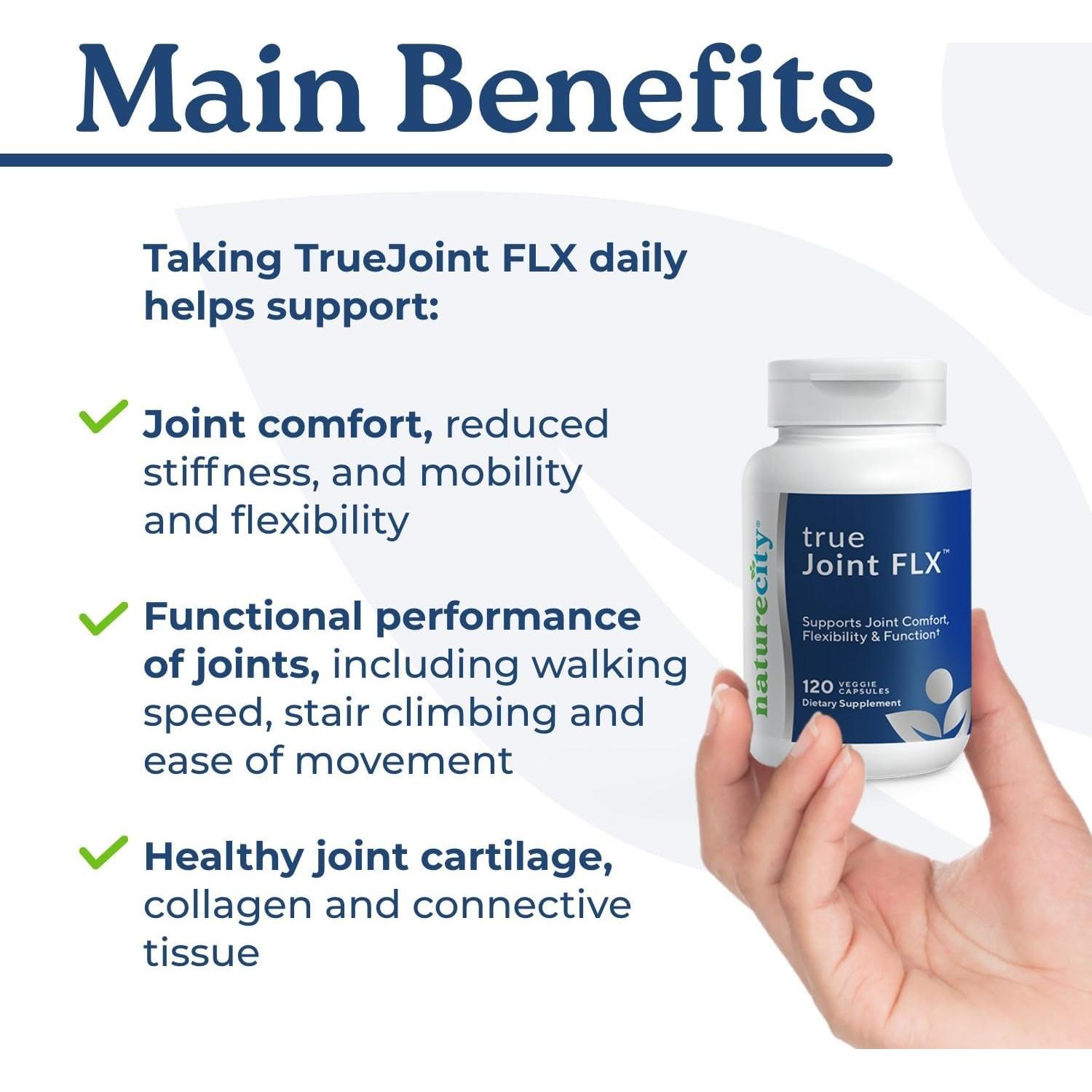 Suplemento Articular NatureCity TrueJoint FLX 120 Cápsulas