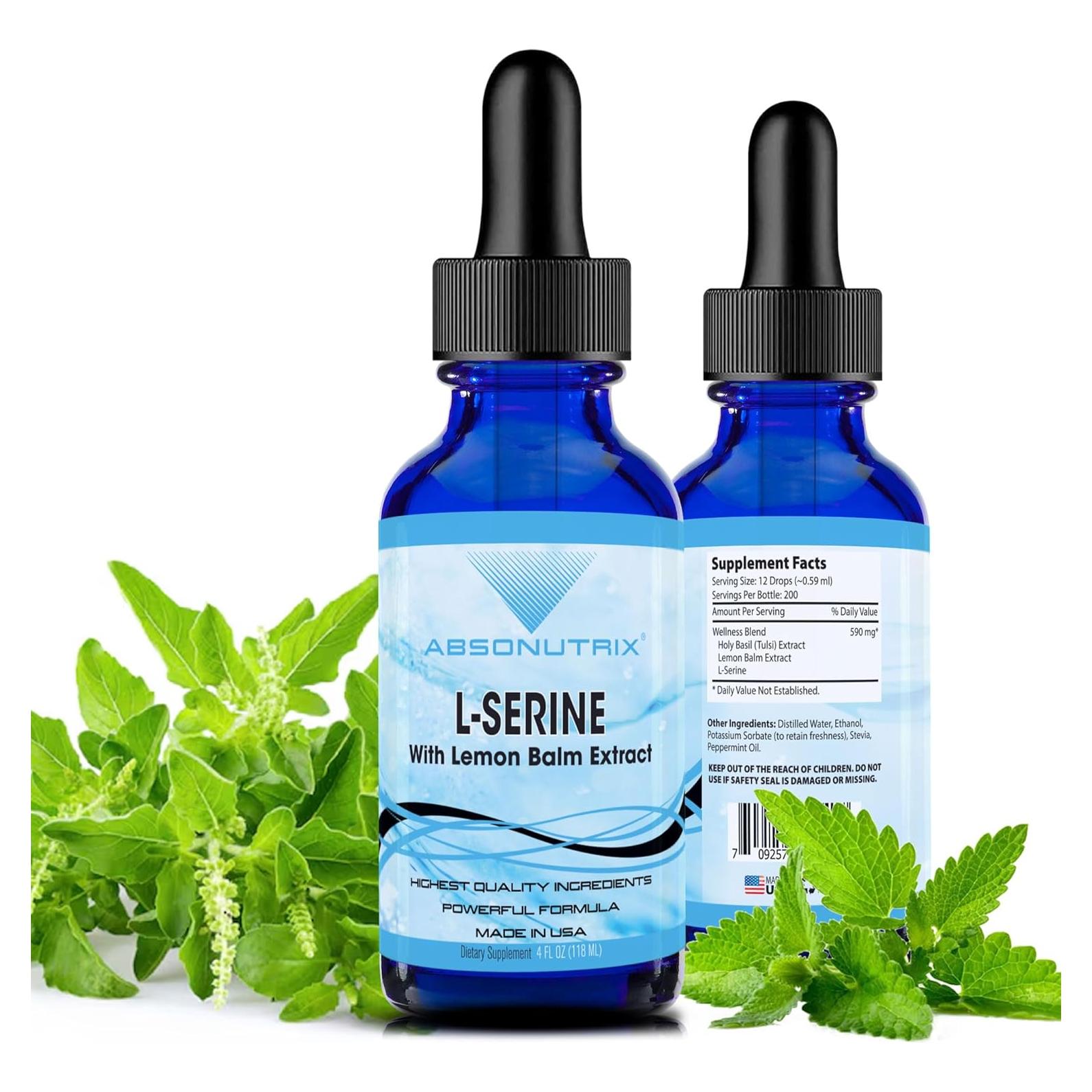 L-Serina Líquido Absonutrix 500 mg - 200 Porciones - Natural