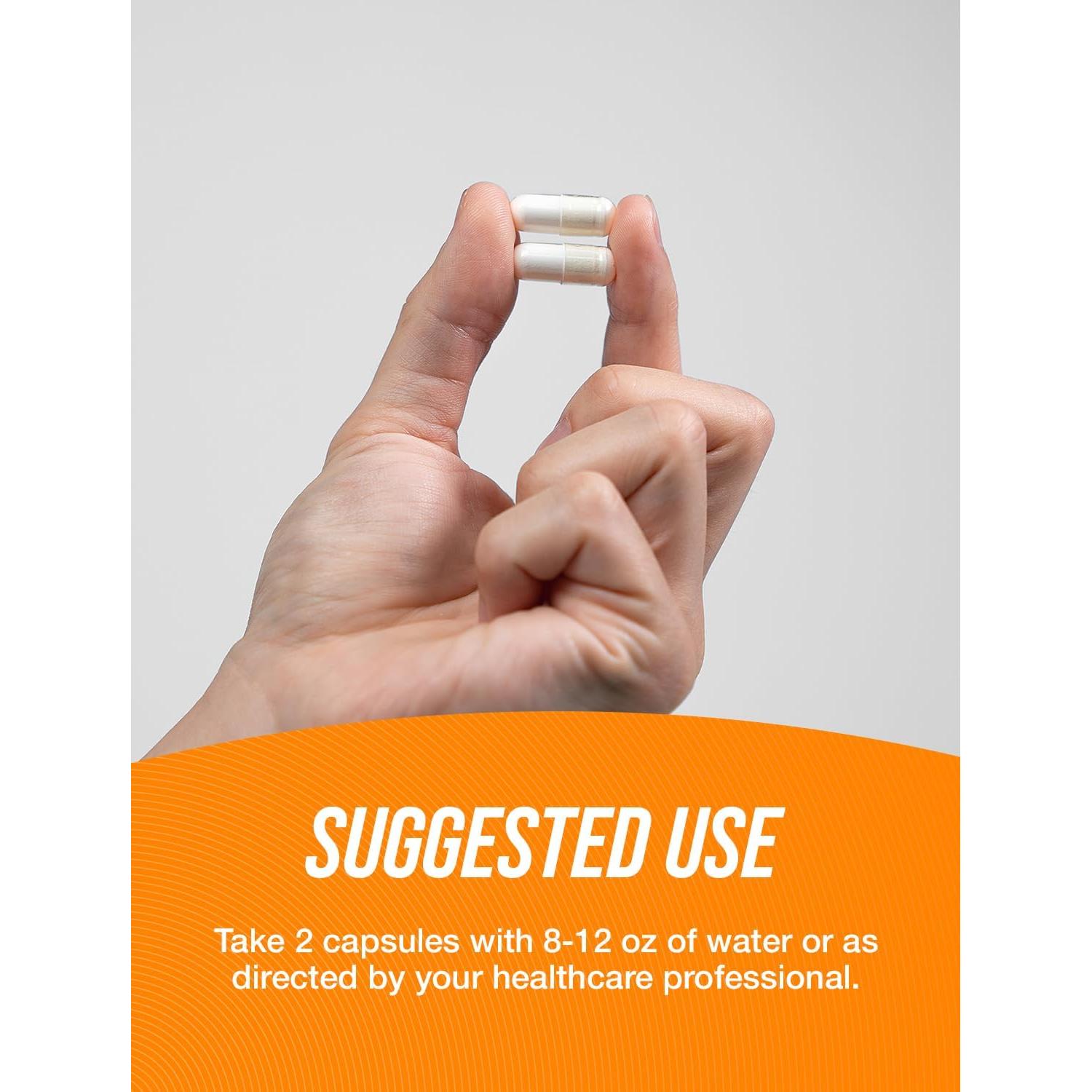 Cápsulas de L-Lisina HCl BulkSupplements 1000mg - 240 Unidades