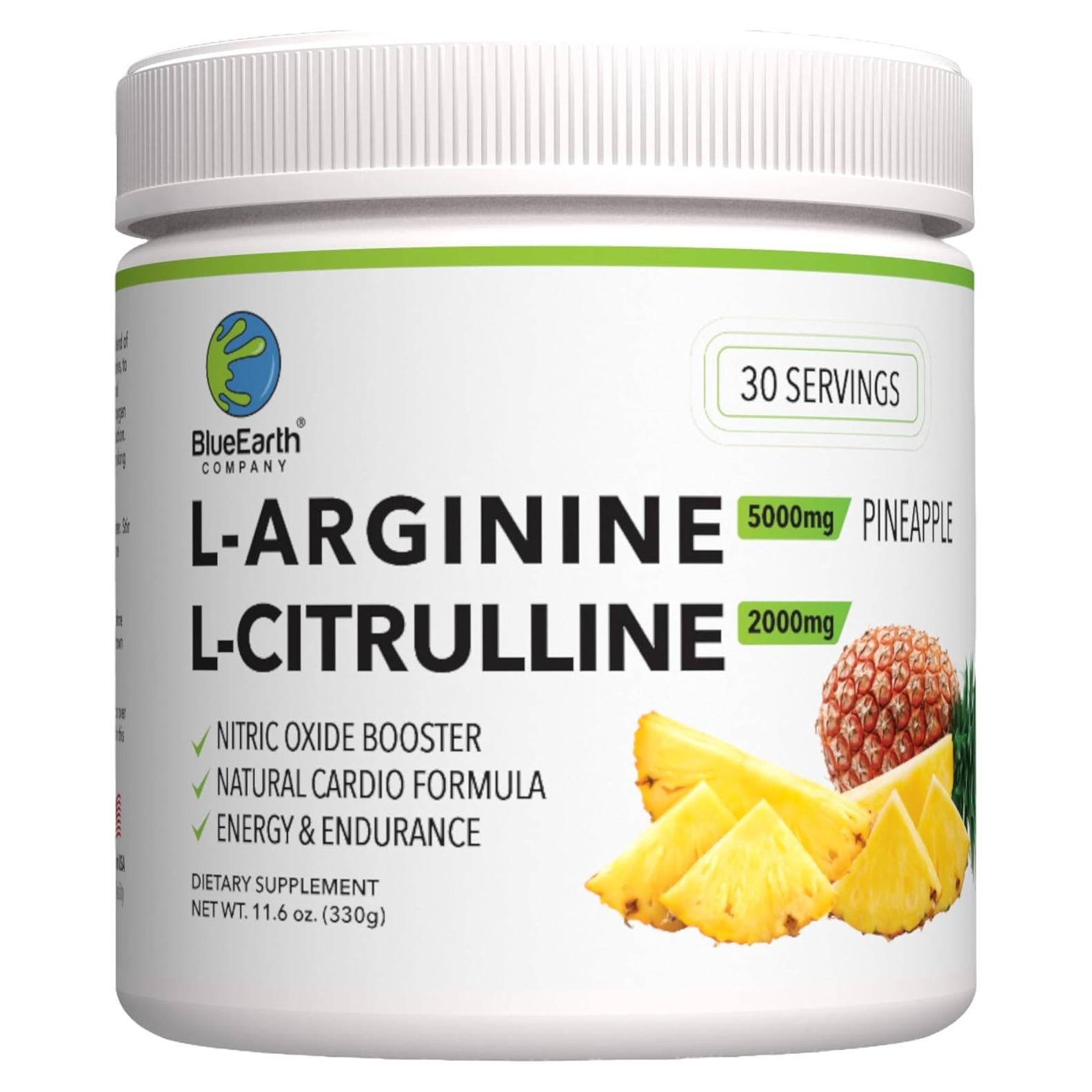 Suplemento en polvo L-Arginina 5000mg + L-Citrulina 2000mg - Piña - 30 porciones