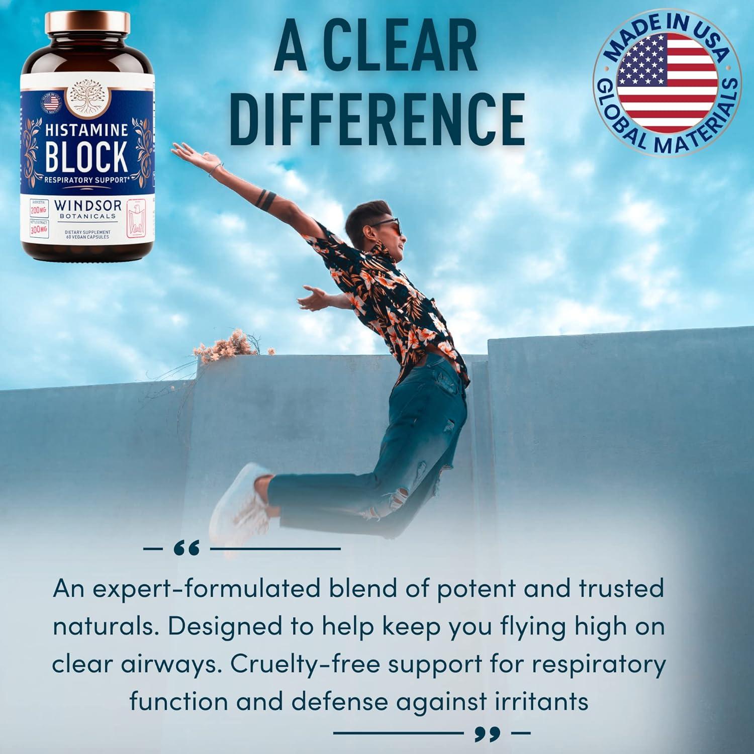 Suplemento Antihistamínico Natural Windsor Botanicals 60 Cápsulas