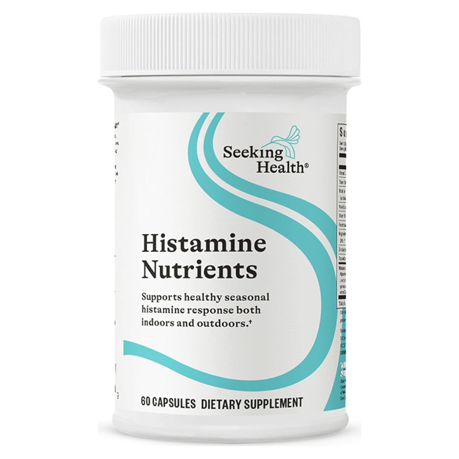Suplemento de Histamina Seeking Health - 60 Cápsulas con B1 y Zinc