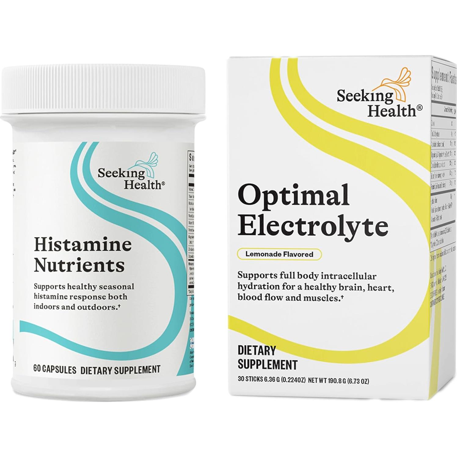 Suplemento de Histamina Seeking Health - 60 Cápsulas con B1 y Zinc