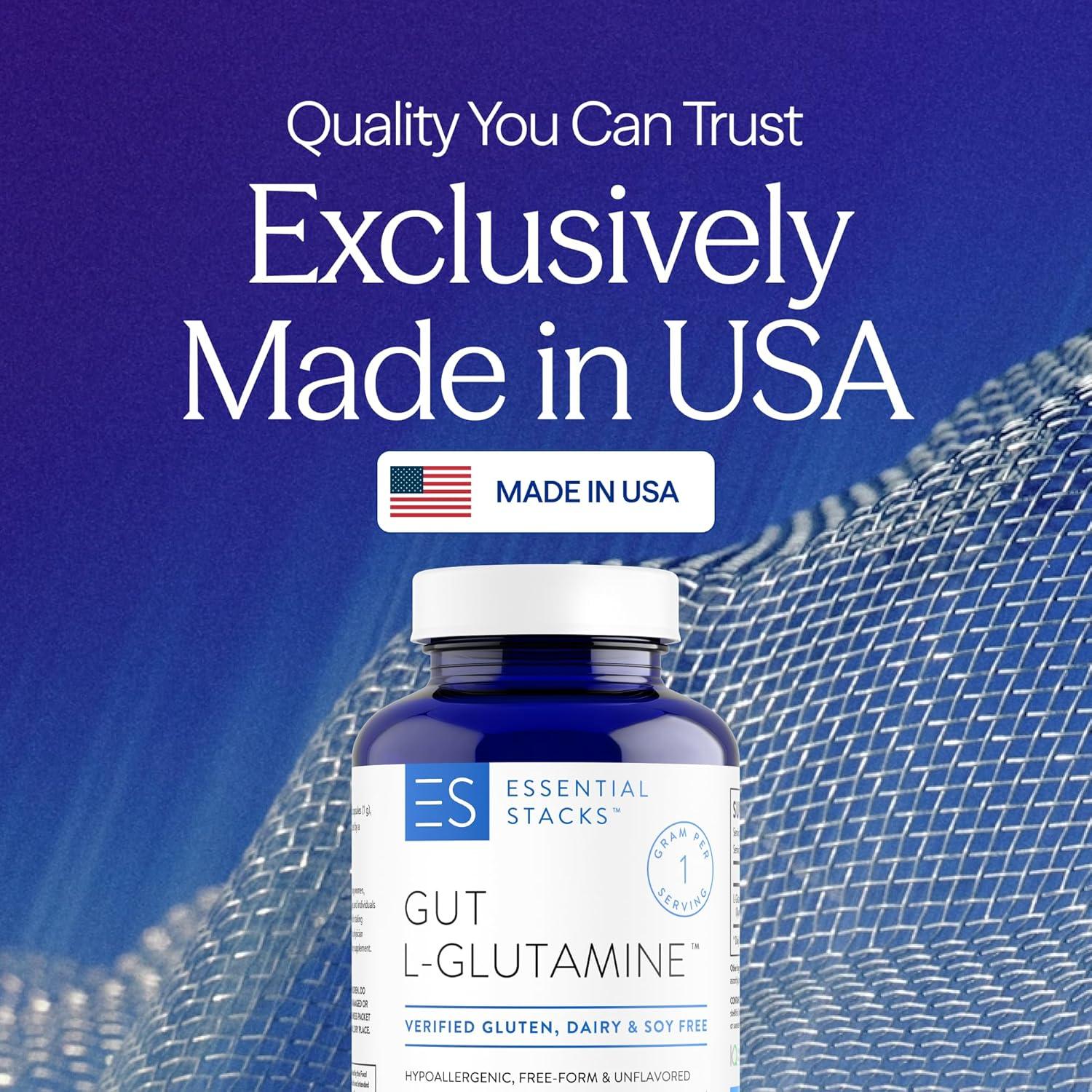 Cápsulas de L-Glutamina Gut 1000mg - 120 Cápsulas Veganas