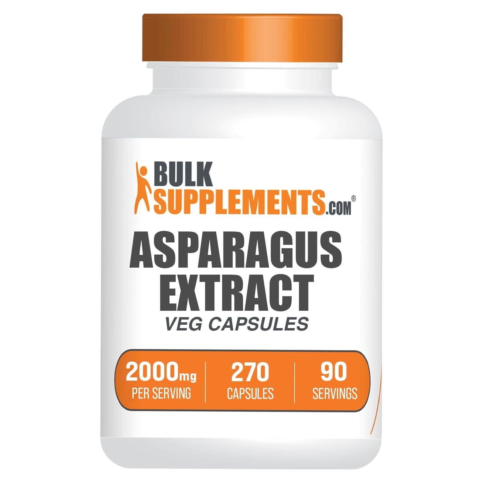 Cápsulas de Extracto de Espárrago BulkSupplements 2000mg 270 Unidades
