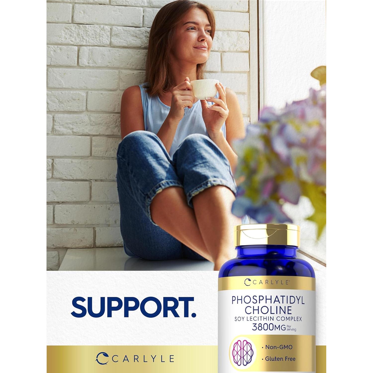 Suplemento Fosfatidilcolina Carlyle 1260mg 90 Cápsulas Blandas