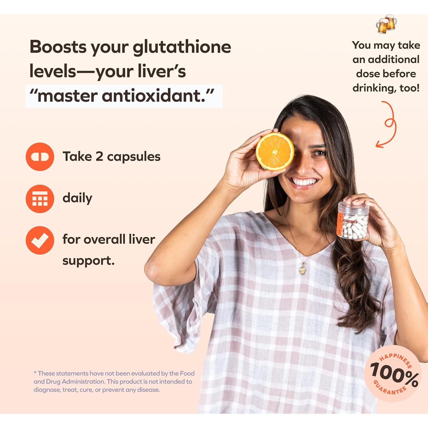 Cheers Protect | Suplemento Hepático 30 Dosis | L-Cisteína + DHM